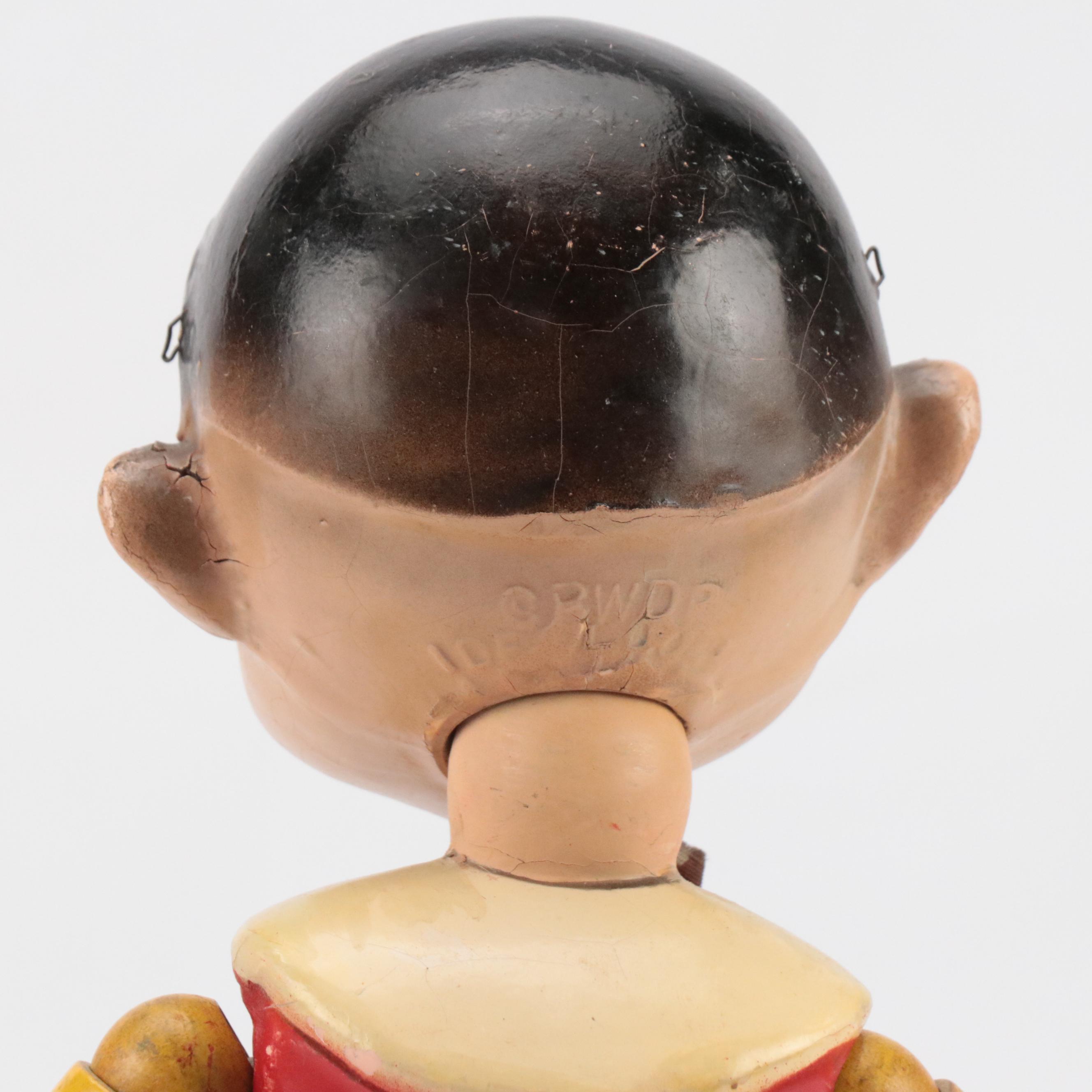 Ideal Novelty & Toy Co. Pinocchio Jointed Doll, Mid-20th Century