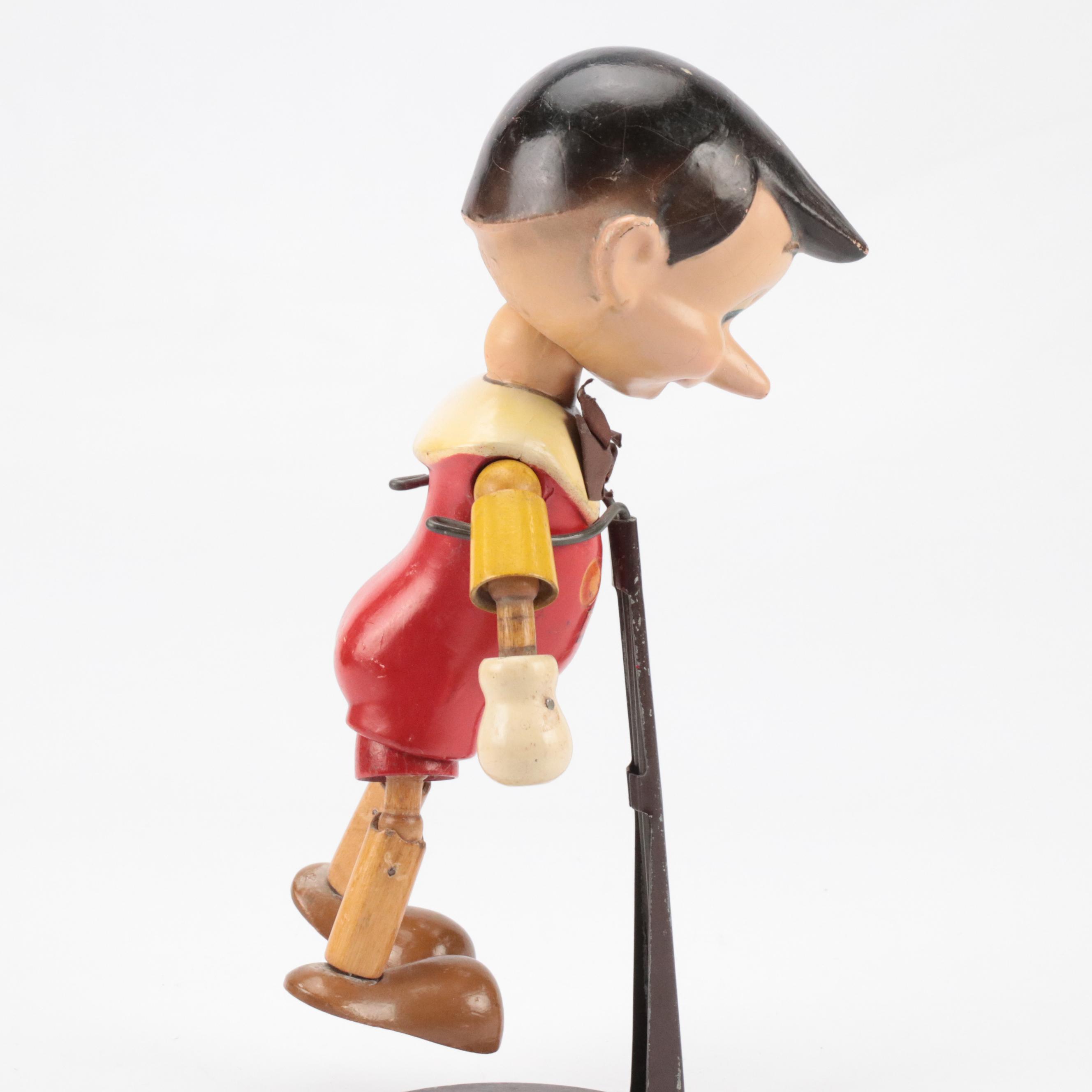 Ideal Novelty & Toy Co. Pinocchio Jointed Doll, Mid-20th Century