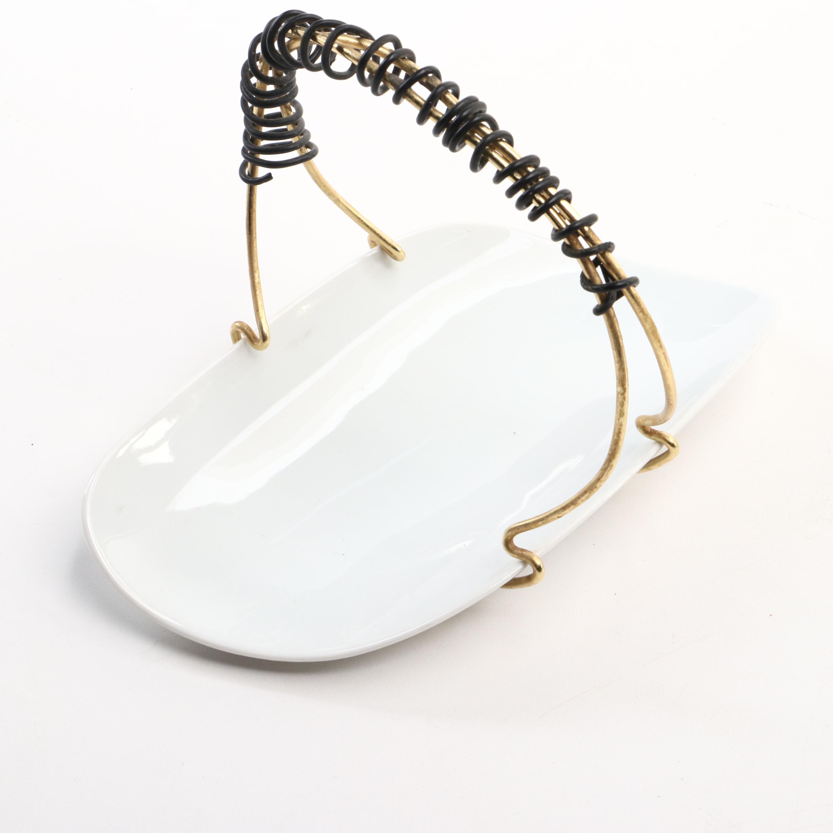 MCM Atomic Style and Other Ceramic, Mosaic Ashtrays, Glass Ornament