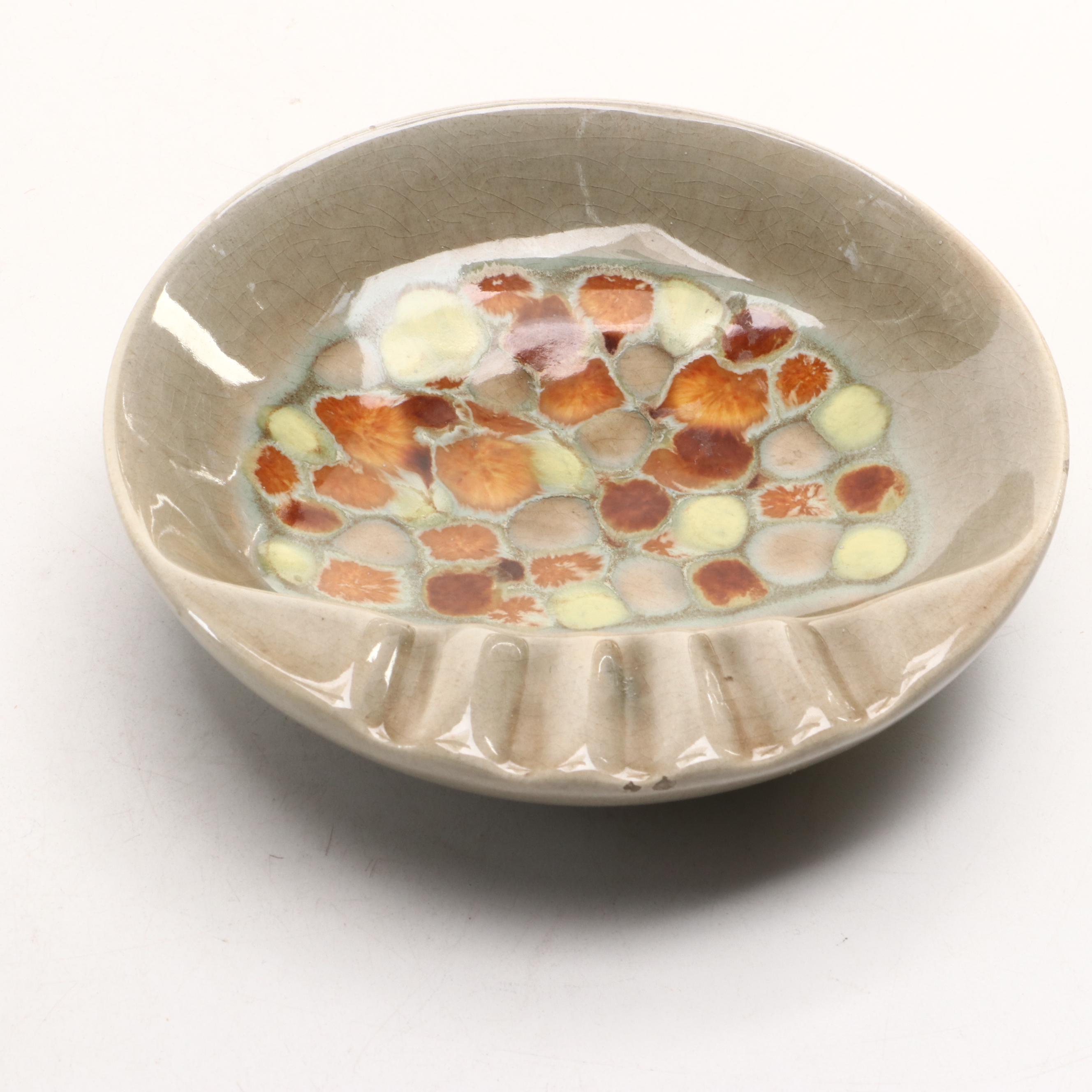 MCM Atomic Style and Other Ceramic, Mosaic Ashtrays, Glass Ornament