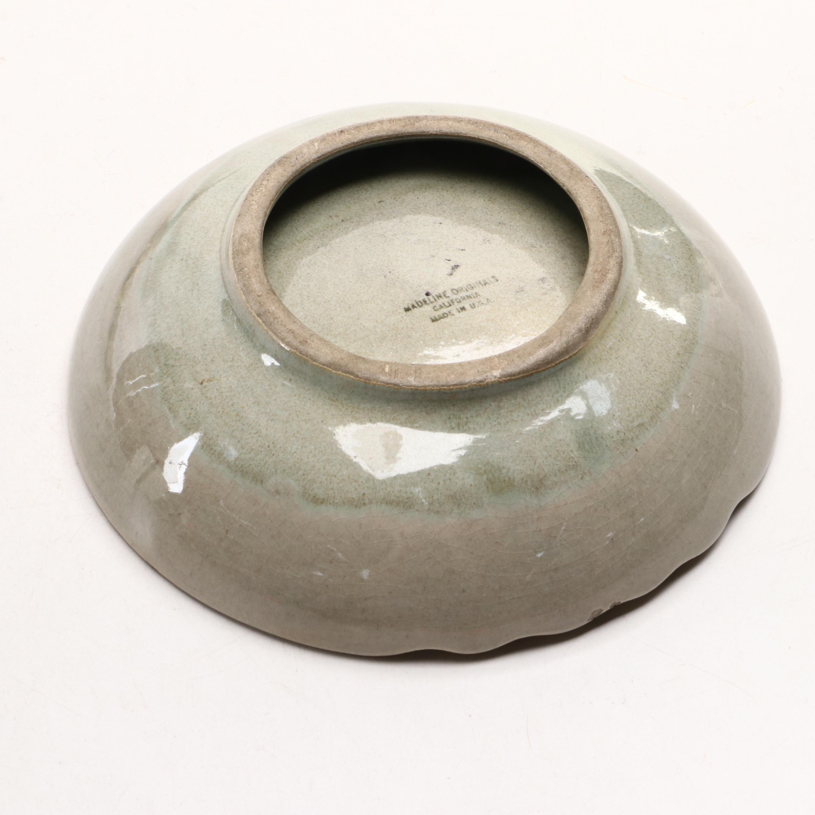 MCM Atomic Style and Other Ceramic, Mosaic Ashtrays, Glass Ornament