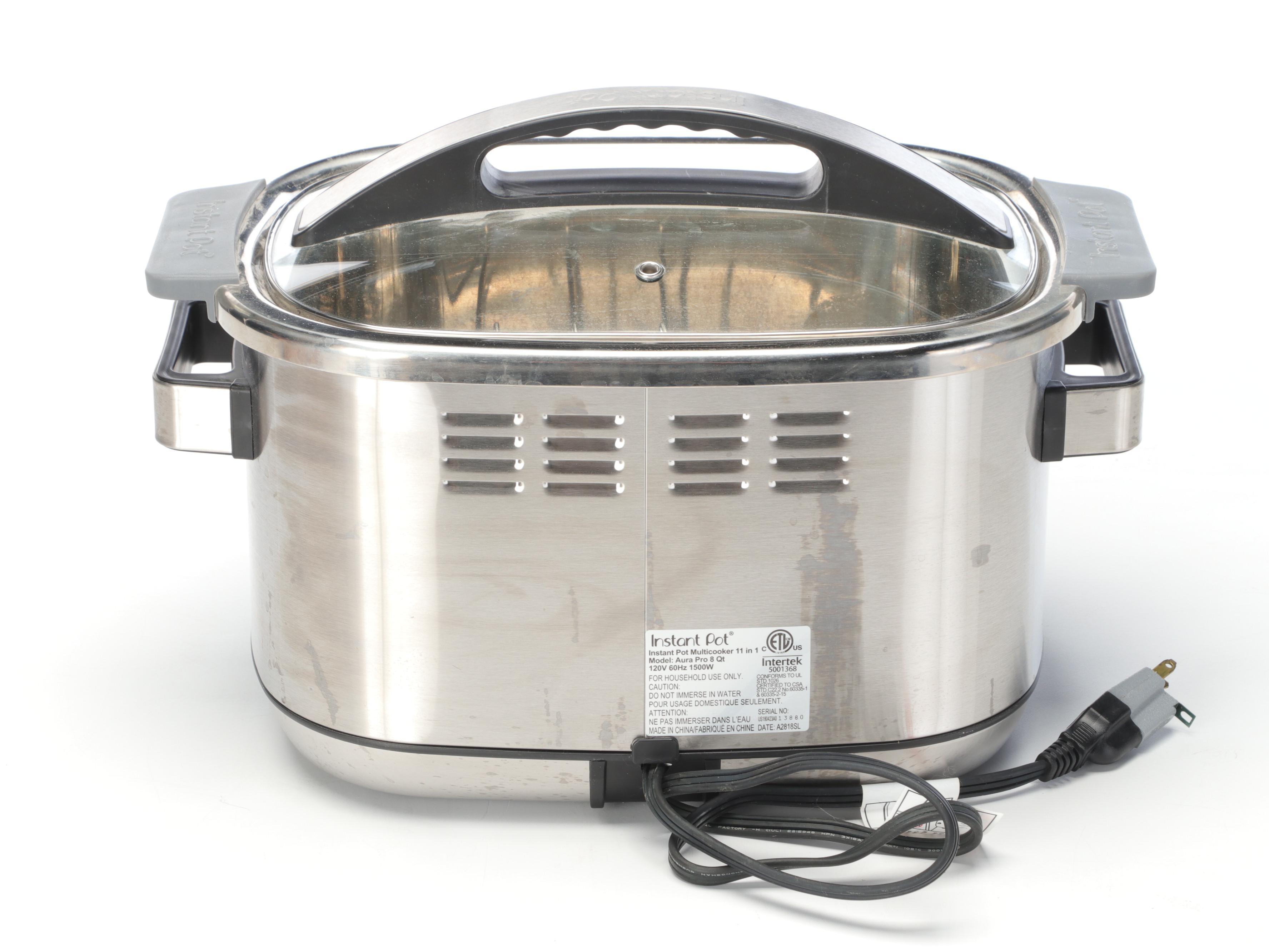 Instant Pot Aura Pro 8 Qt. Multicooker with Baskets and Drink