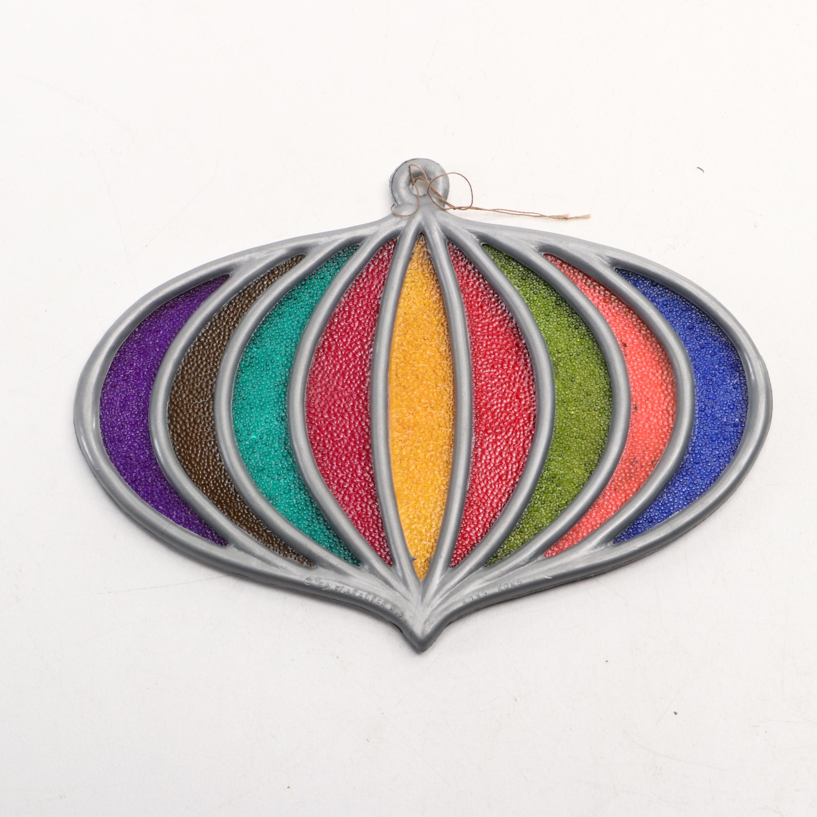 MCM Atomic Style and Other Ceramic, Mosaic Ashtrays, Glass Ornament