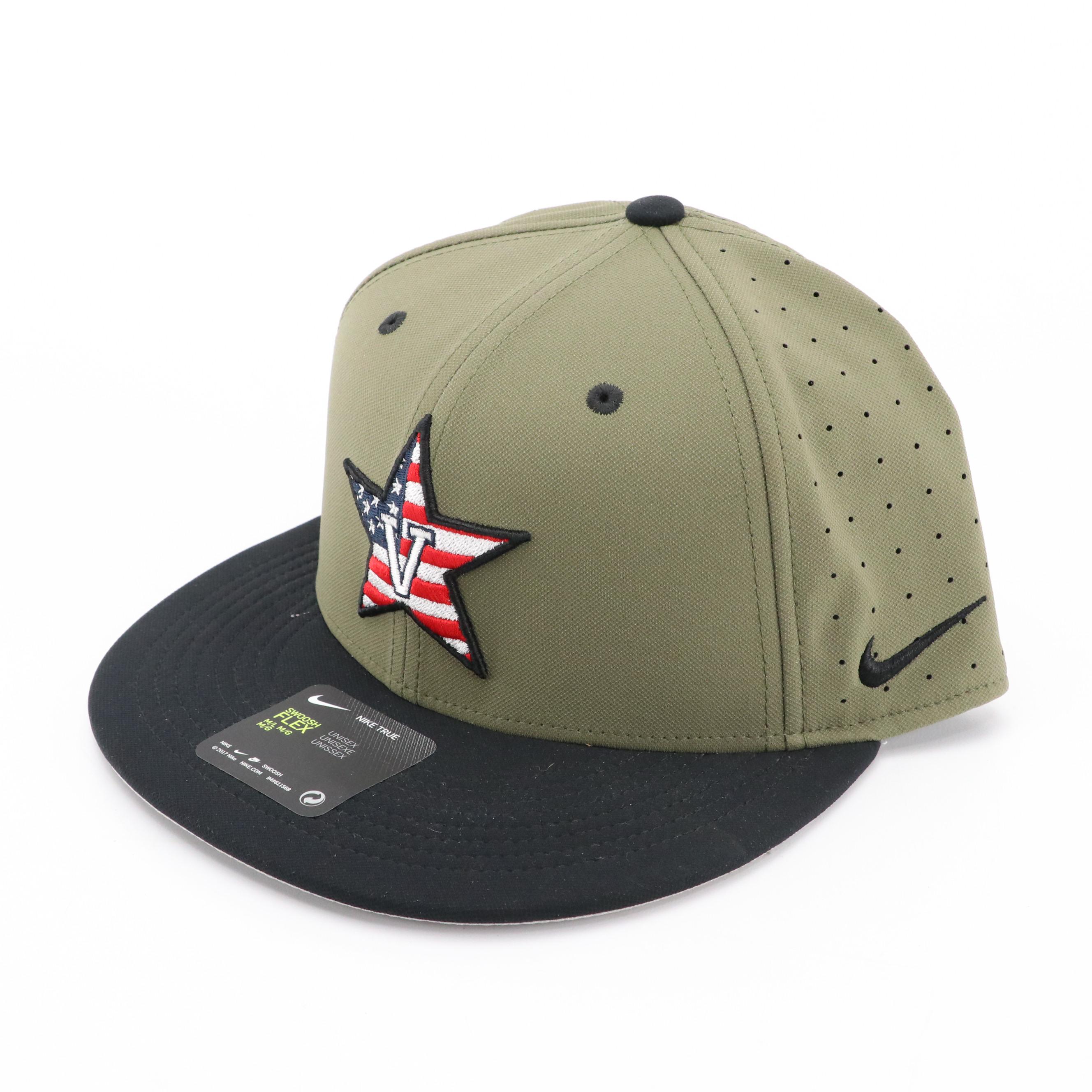 Men's Nike True Dri-Fit Olive Green Vanderbilt Commodores  Fitted Baseball Cap