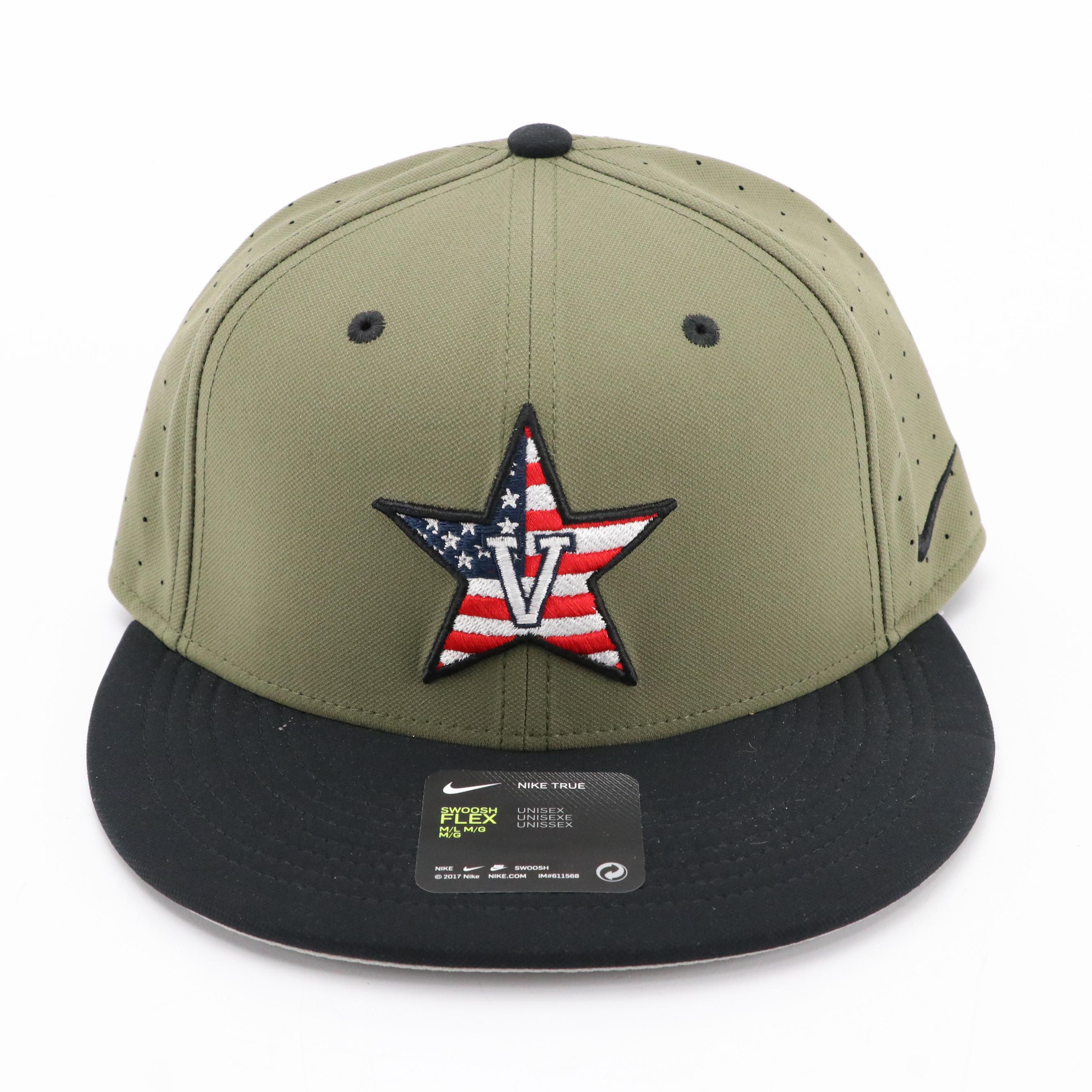 Men's Nike True Dri-Fit Olive Green Vanderbilt Commodores  Fitted Baseball Cap