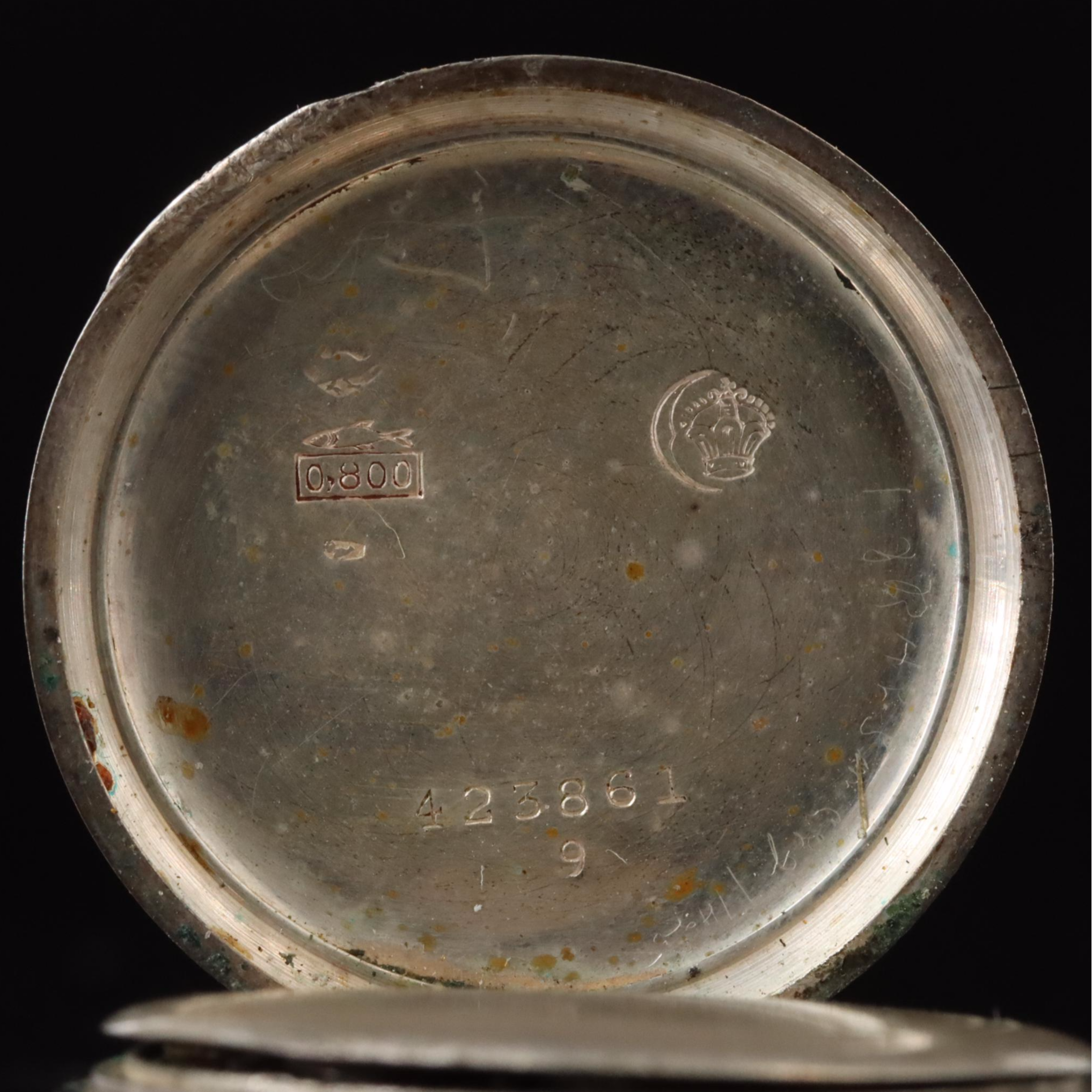 Antique German 800 Silver Pocket Watch