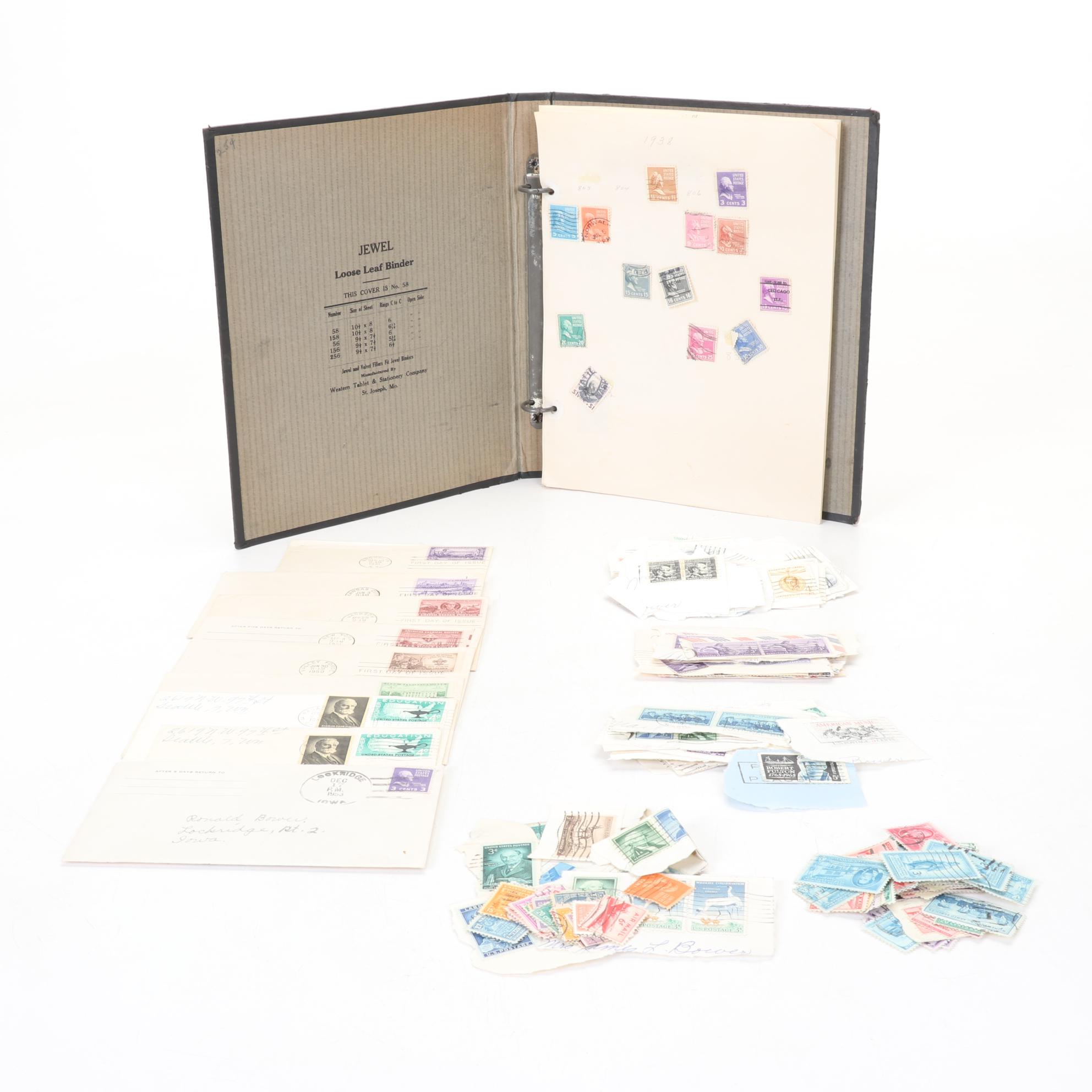 United States Stamp Collection, Mid 20th Century