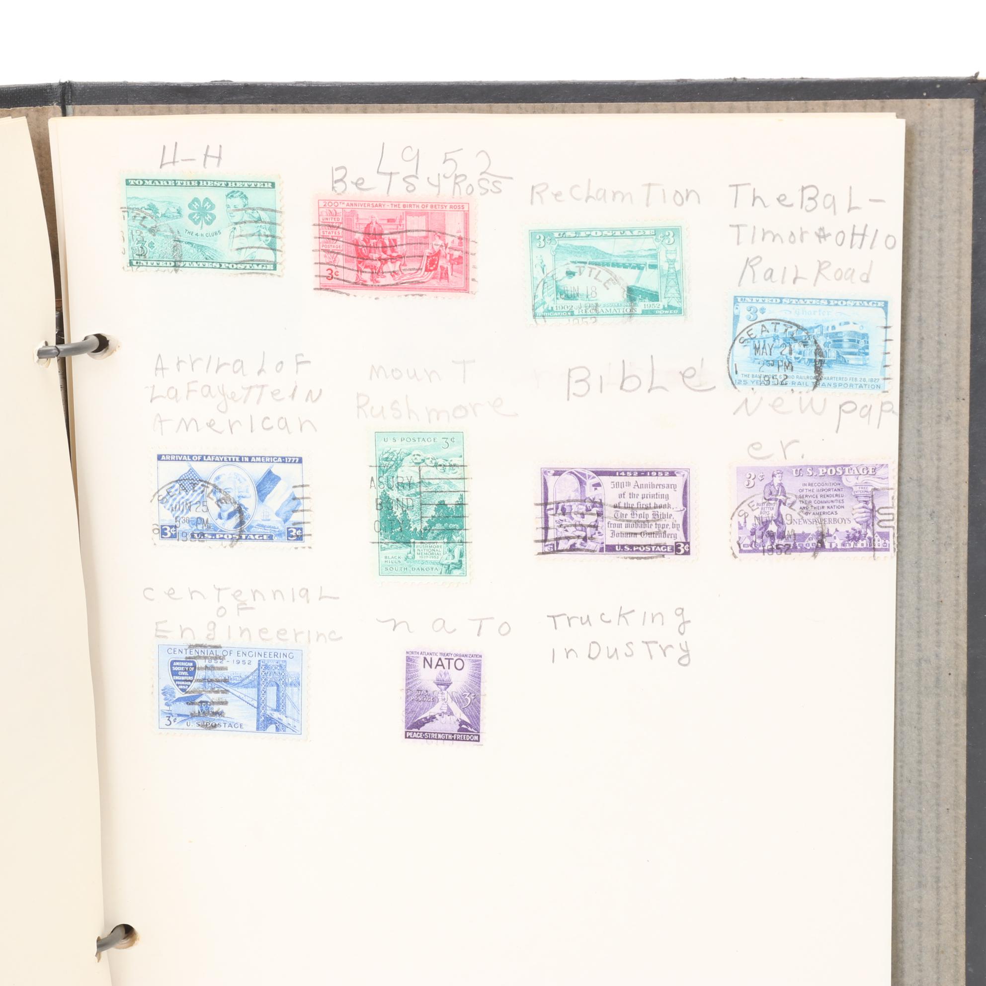 United States Stamp Collection, Mid 20th Century