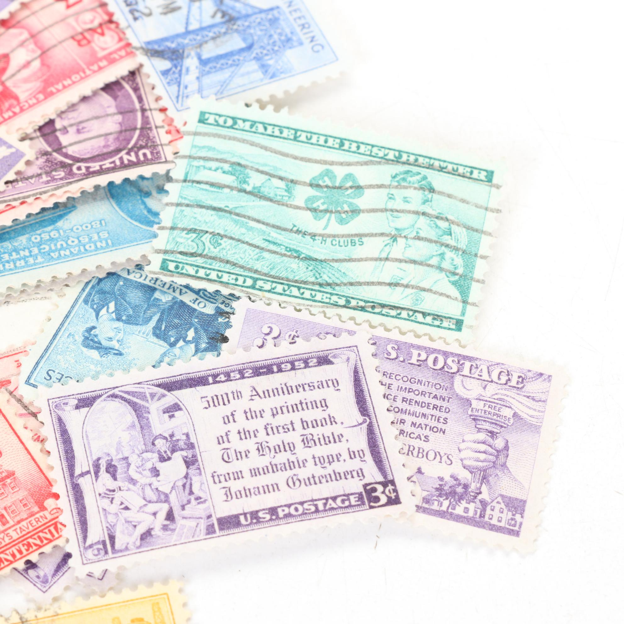 United States Stamp Collection, Mid 20th Century