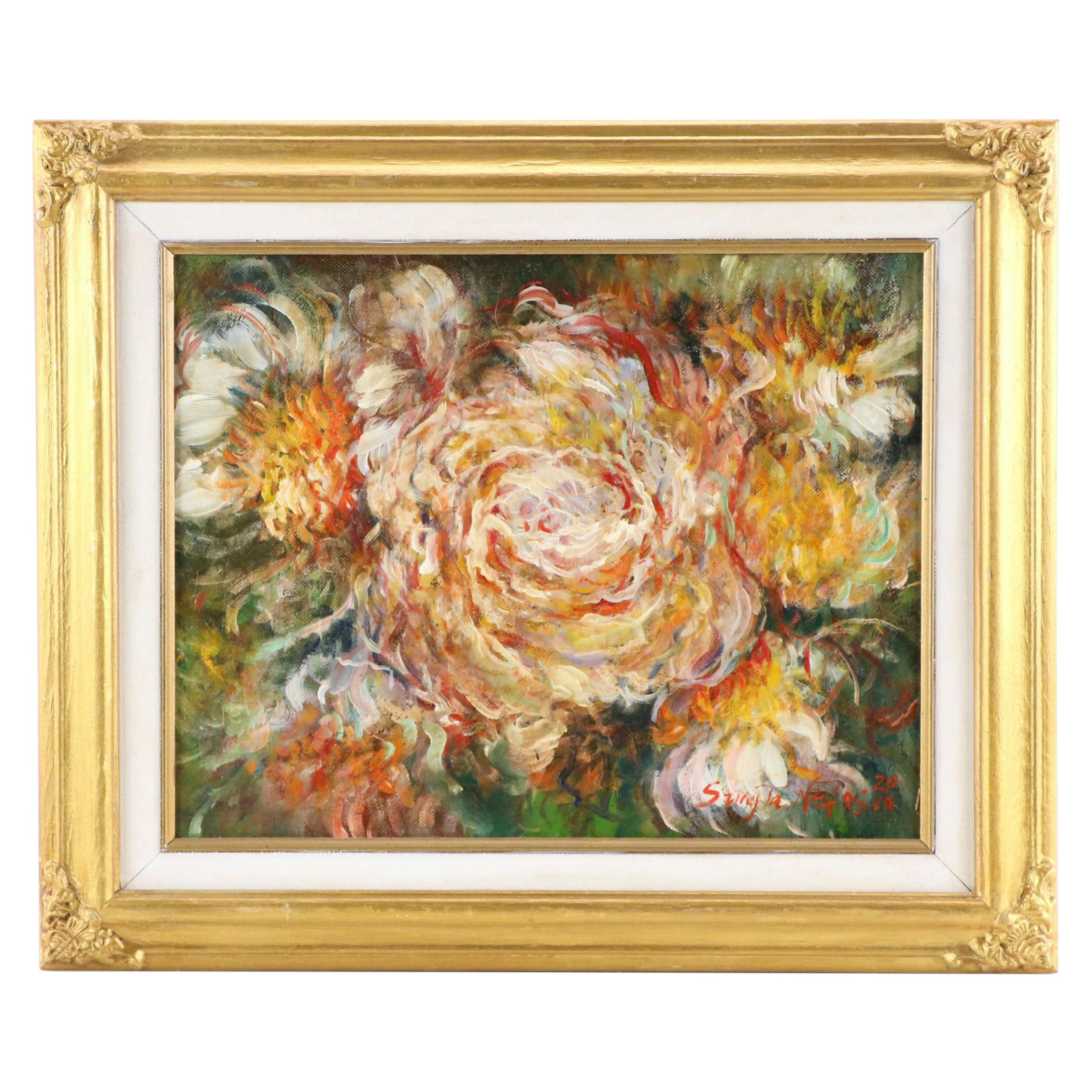 SungJa Nefos Floral Oil Painting, 2010