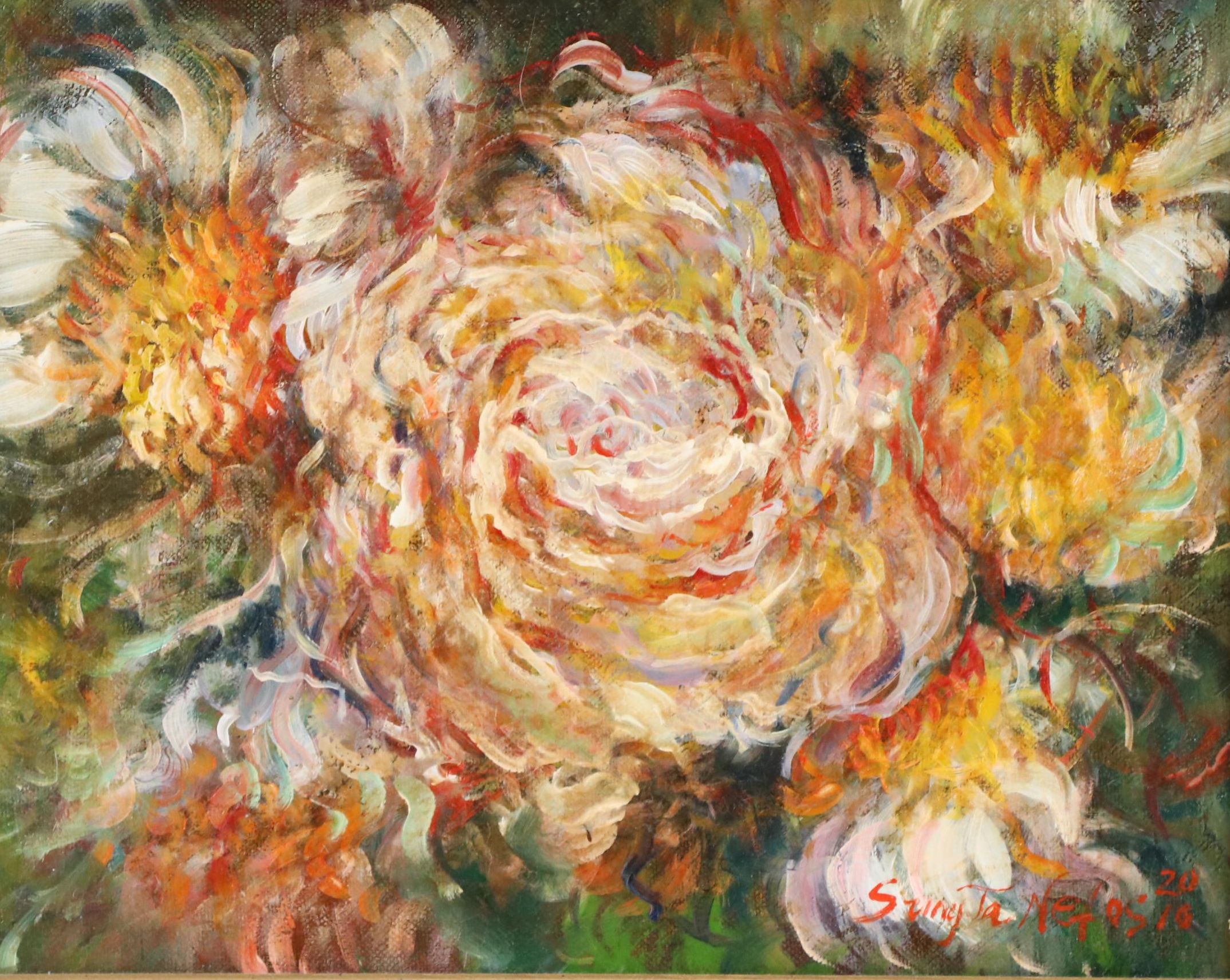 SungJa Nefos Floral Oil Painting, 2010