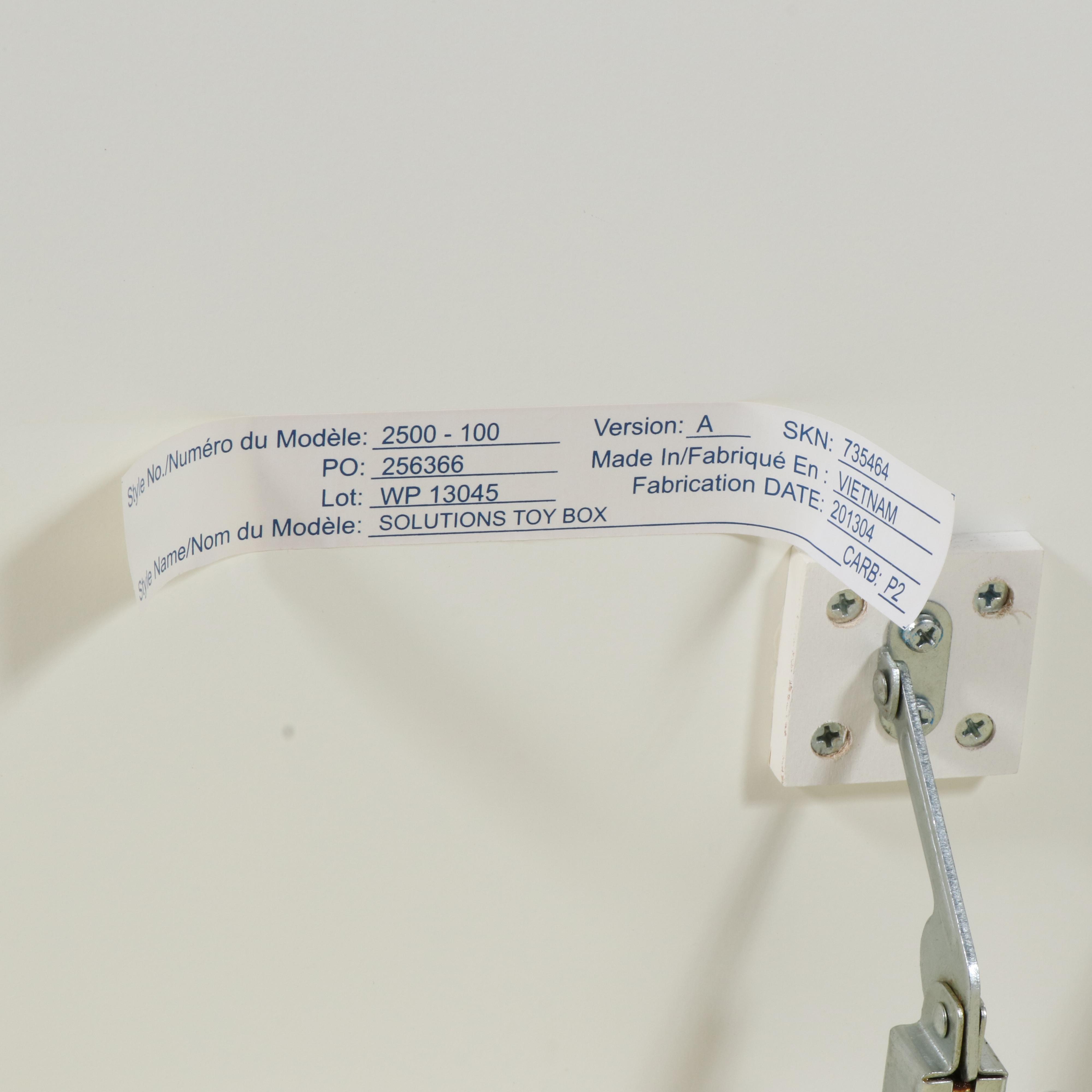 White Painted Wooden Storage Chest and End Table with Storage Baskets