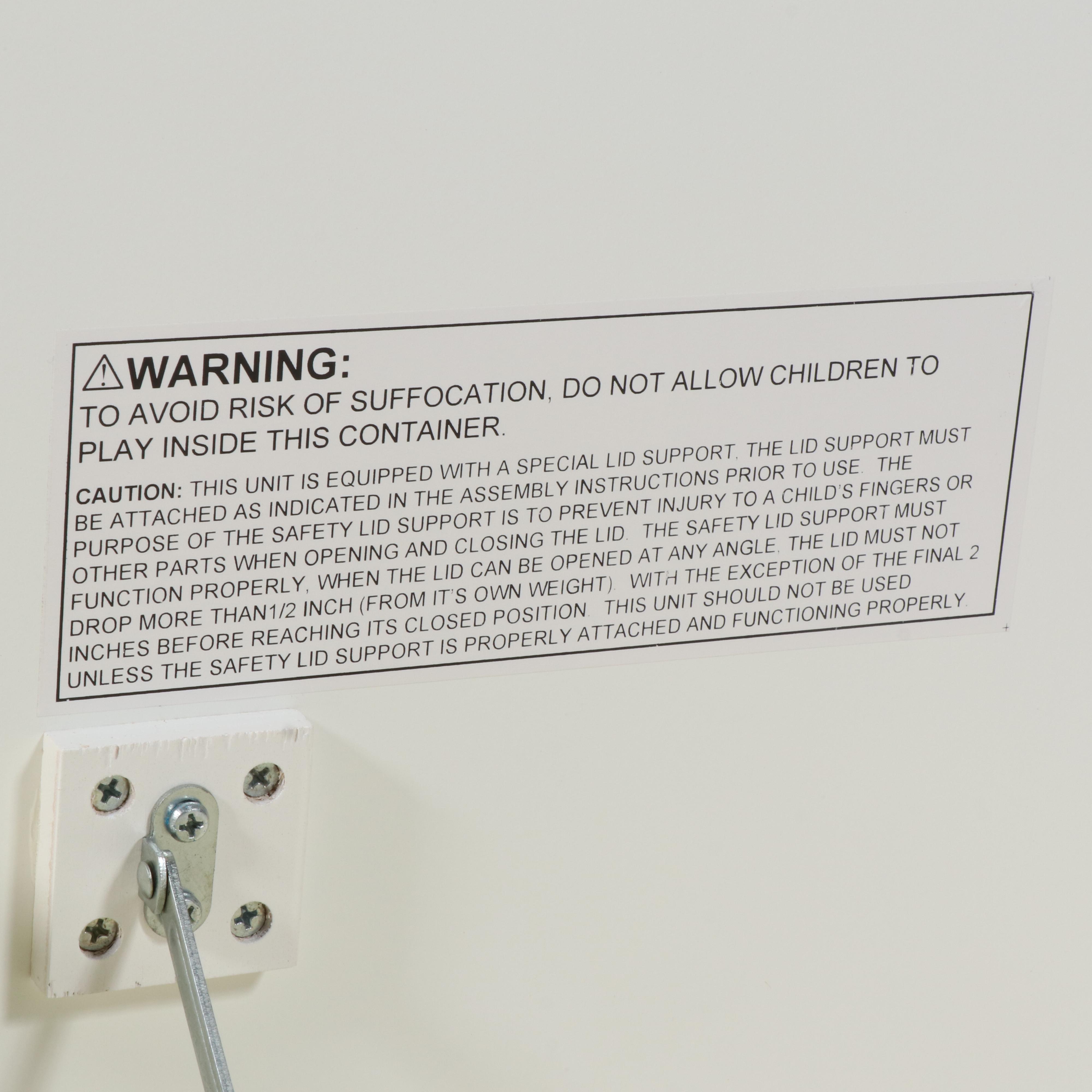 White Painted Wooden Storage Chest and End Table with Storage Baskets