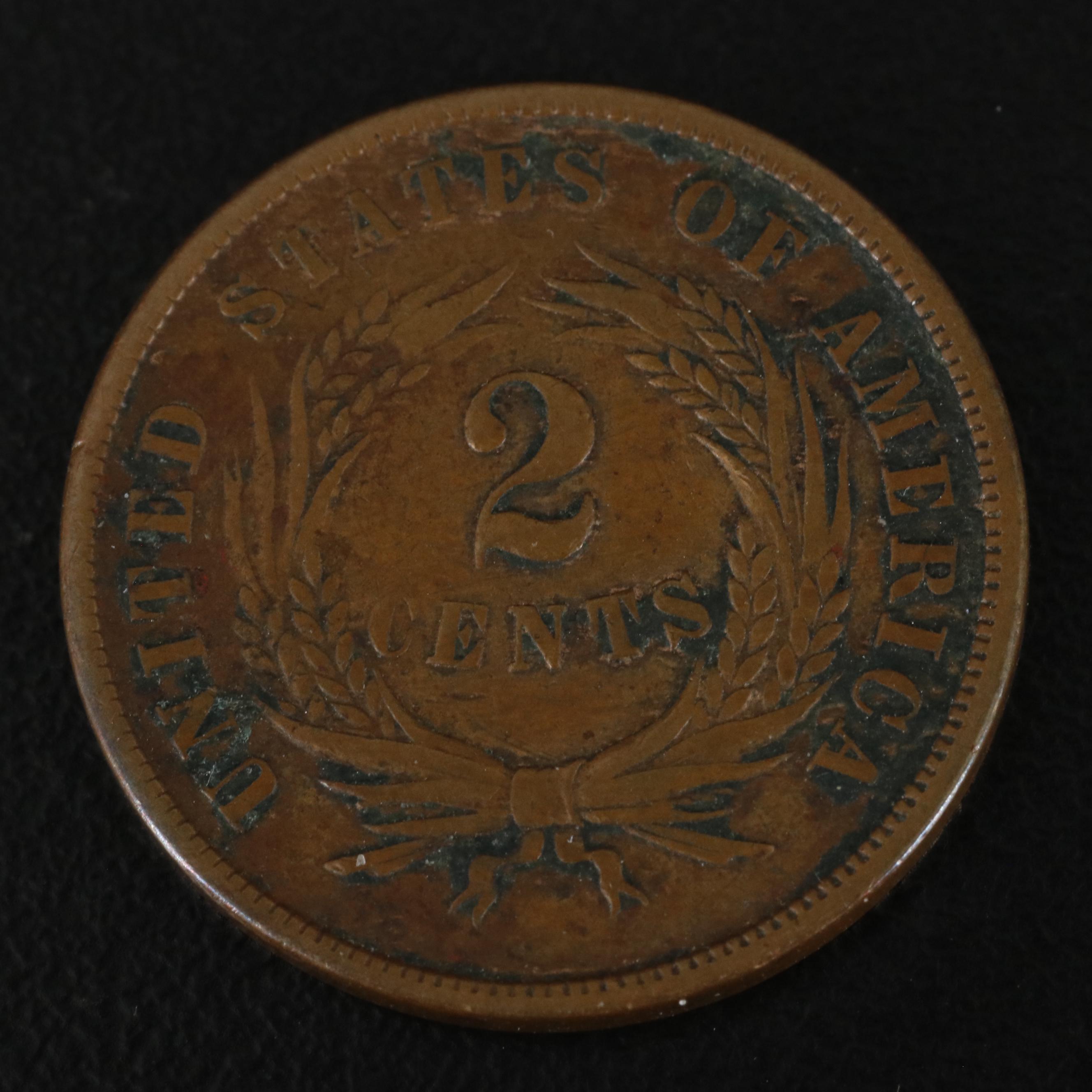 Collection of Six U.S. Type Coins with an 1827 Large Cent