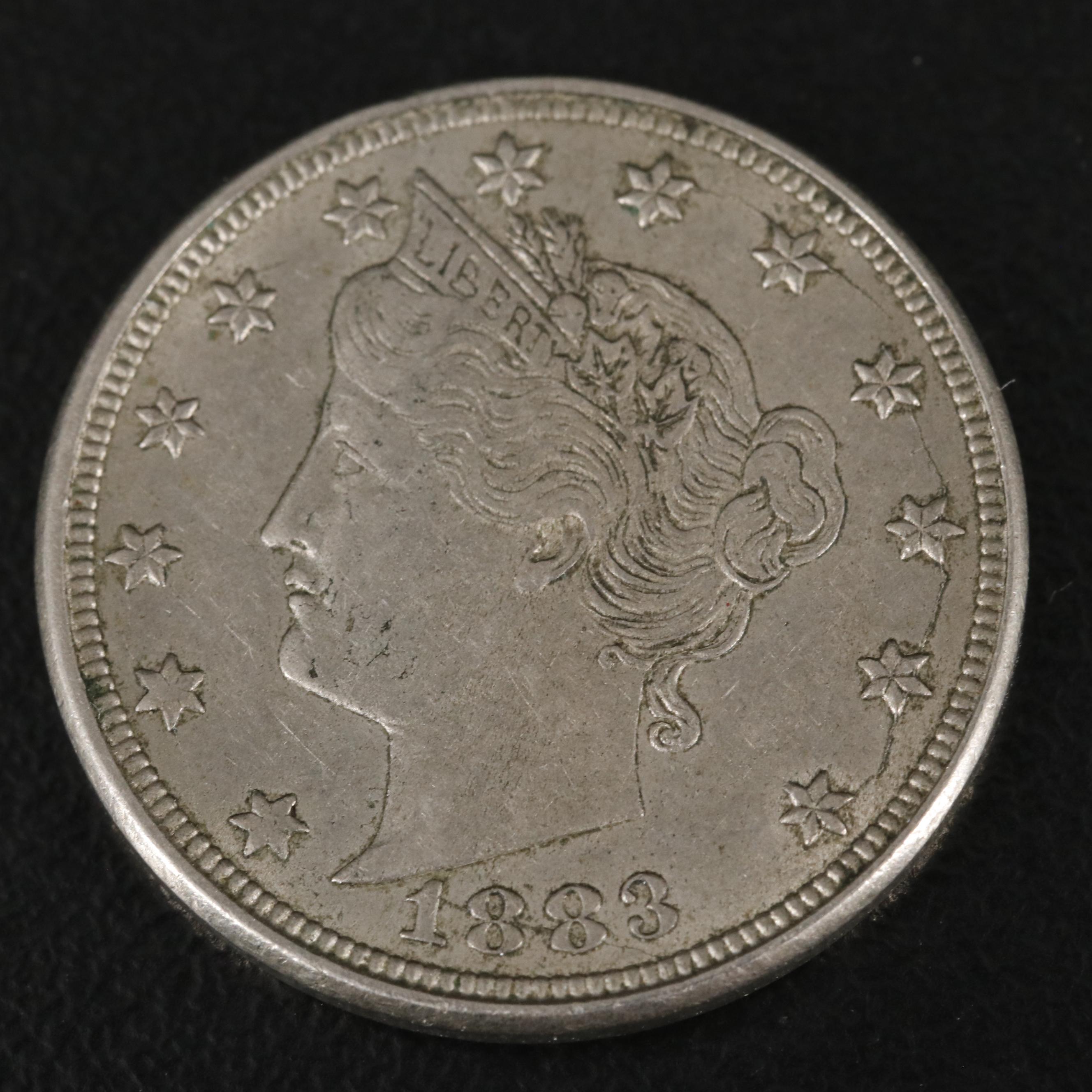 Collection of Six U.S. Type Coins with an 1827 Large Cent