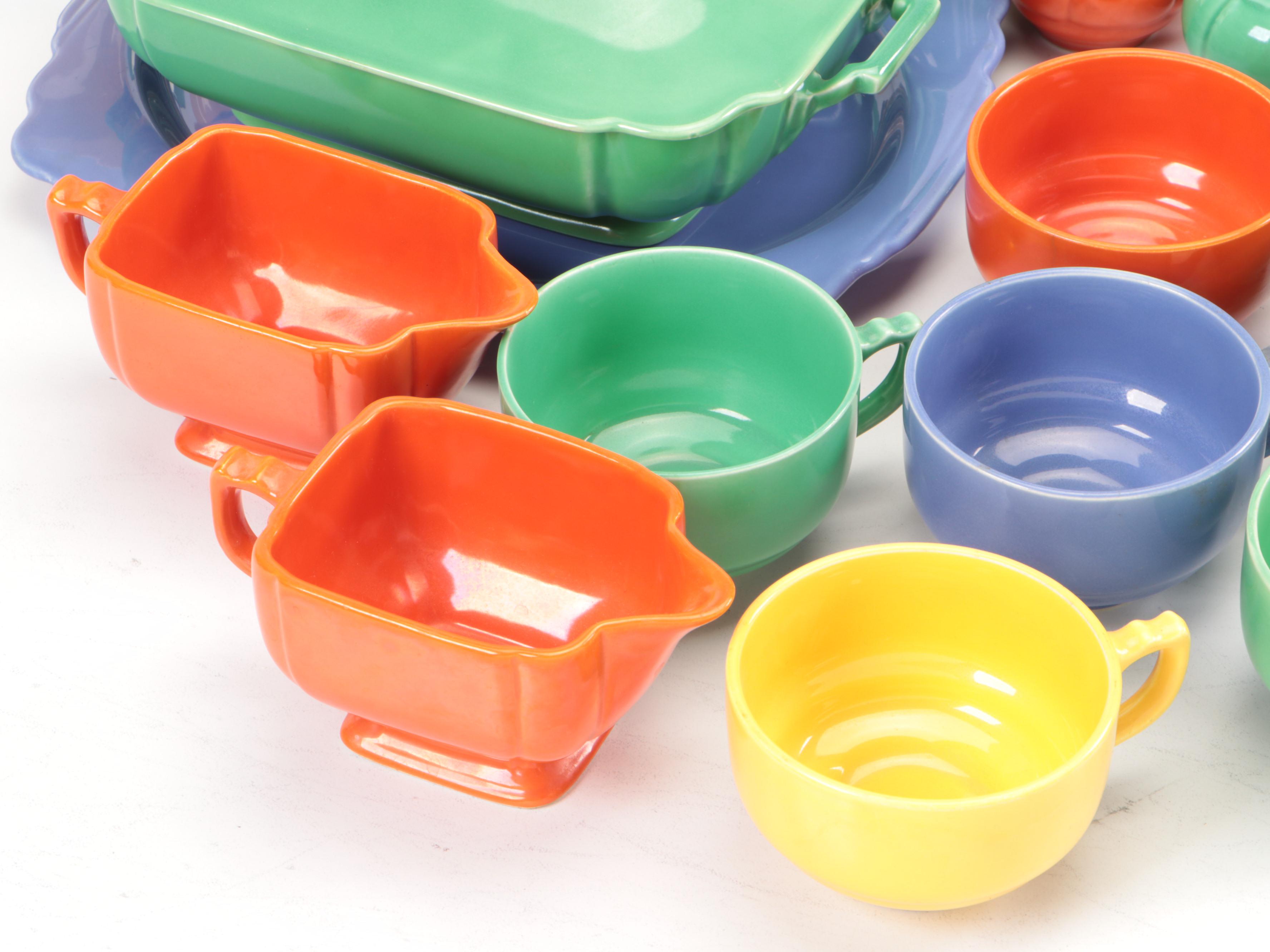 Homer Laughlin "Riviera" Ceramic Dinnerware, Early 20th Century