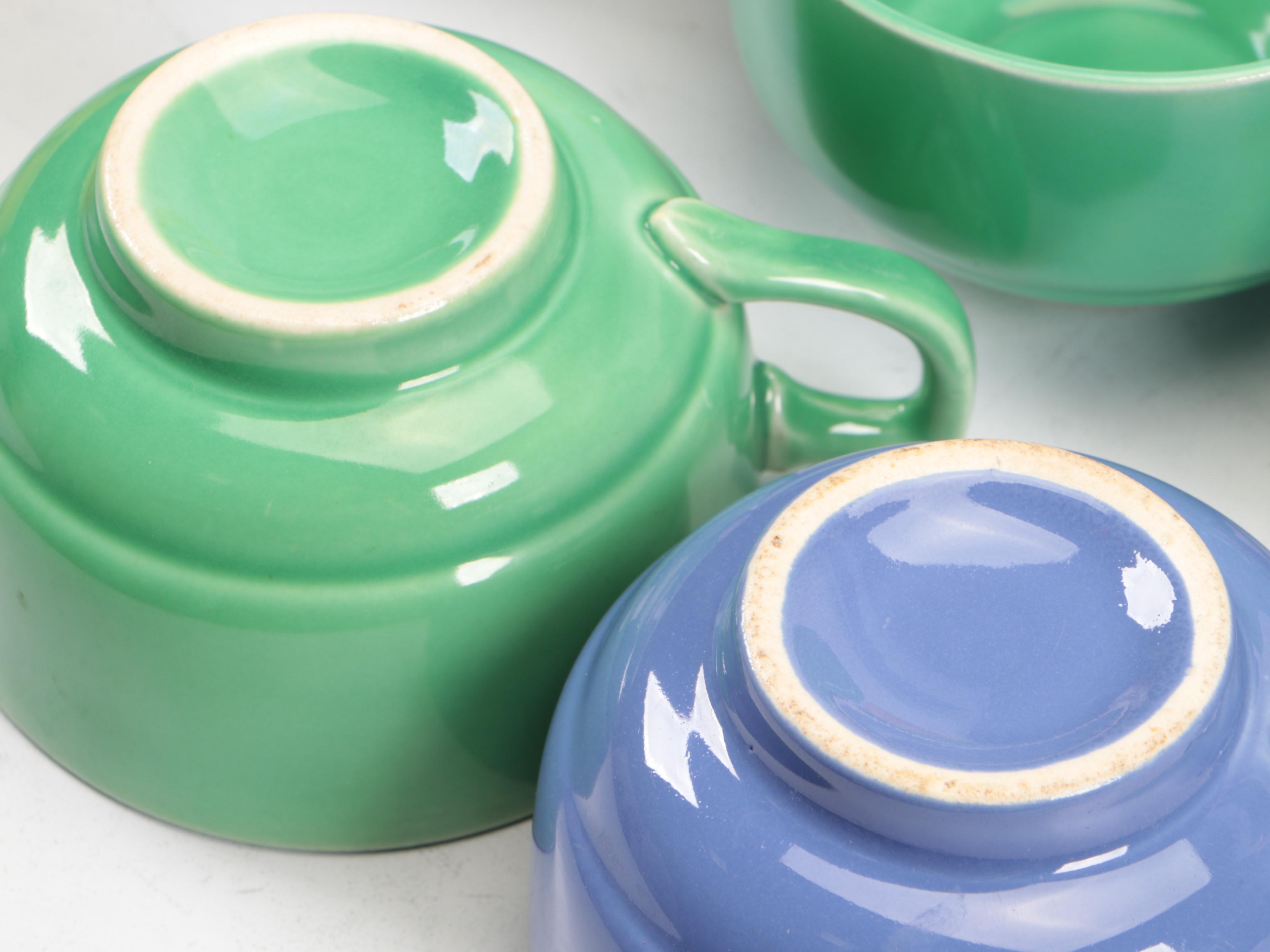 Homer Laughlin "Riviera" Ceramic Dinnerware, Early 20th Century