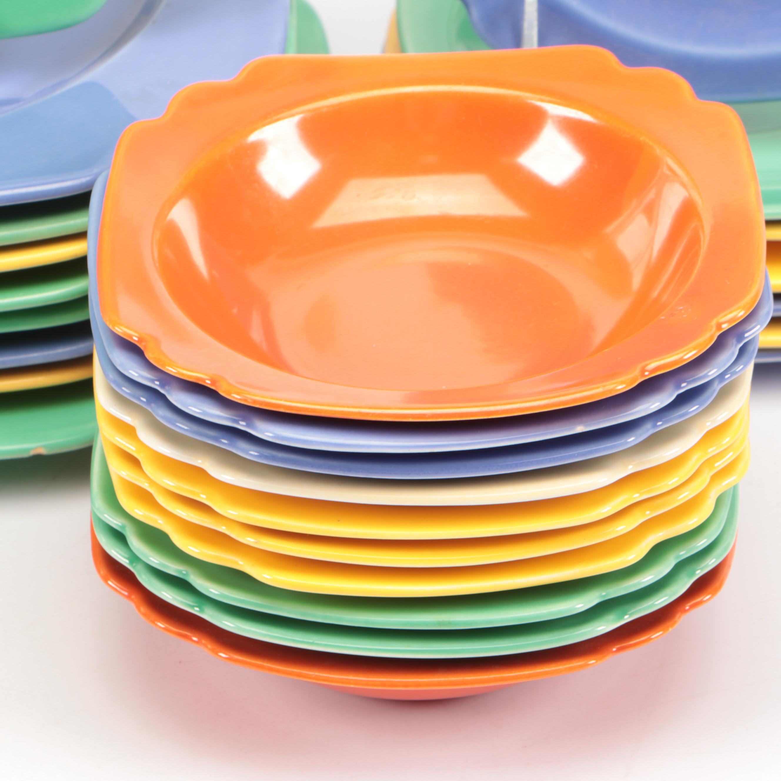 Homer Laughlin "Riviera" Ceramic Dinnerware, Early 20th Century