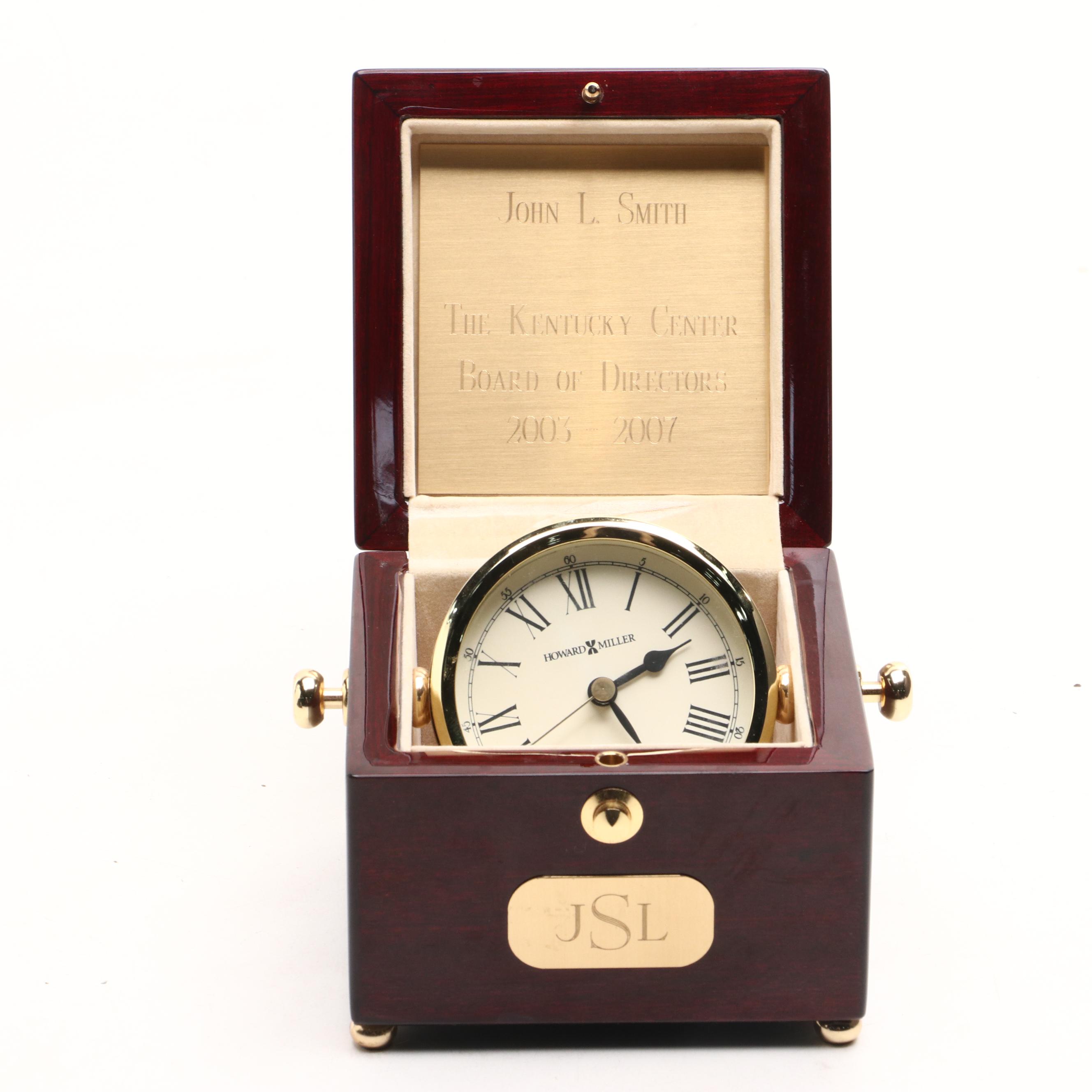 Danbury Westminster Chime Mantel Clock and Howard Miller Desk Clock