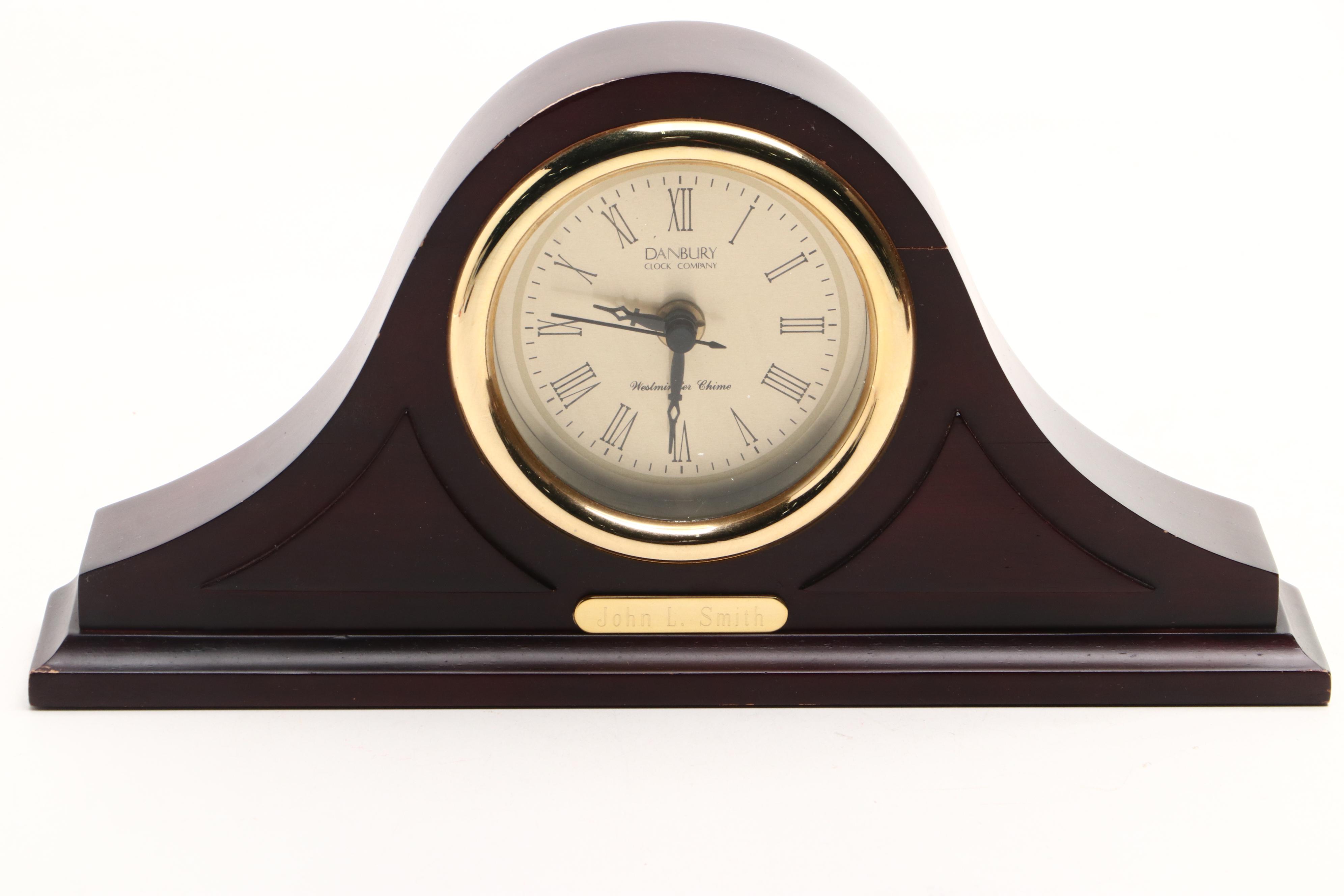 Danbury Westminster Chime Mantel Clock and Howard Miller Desk Clock