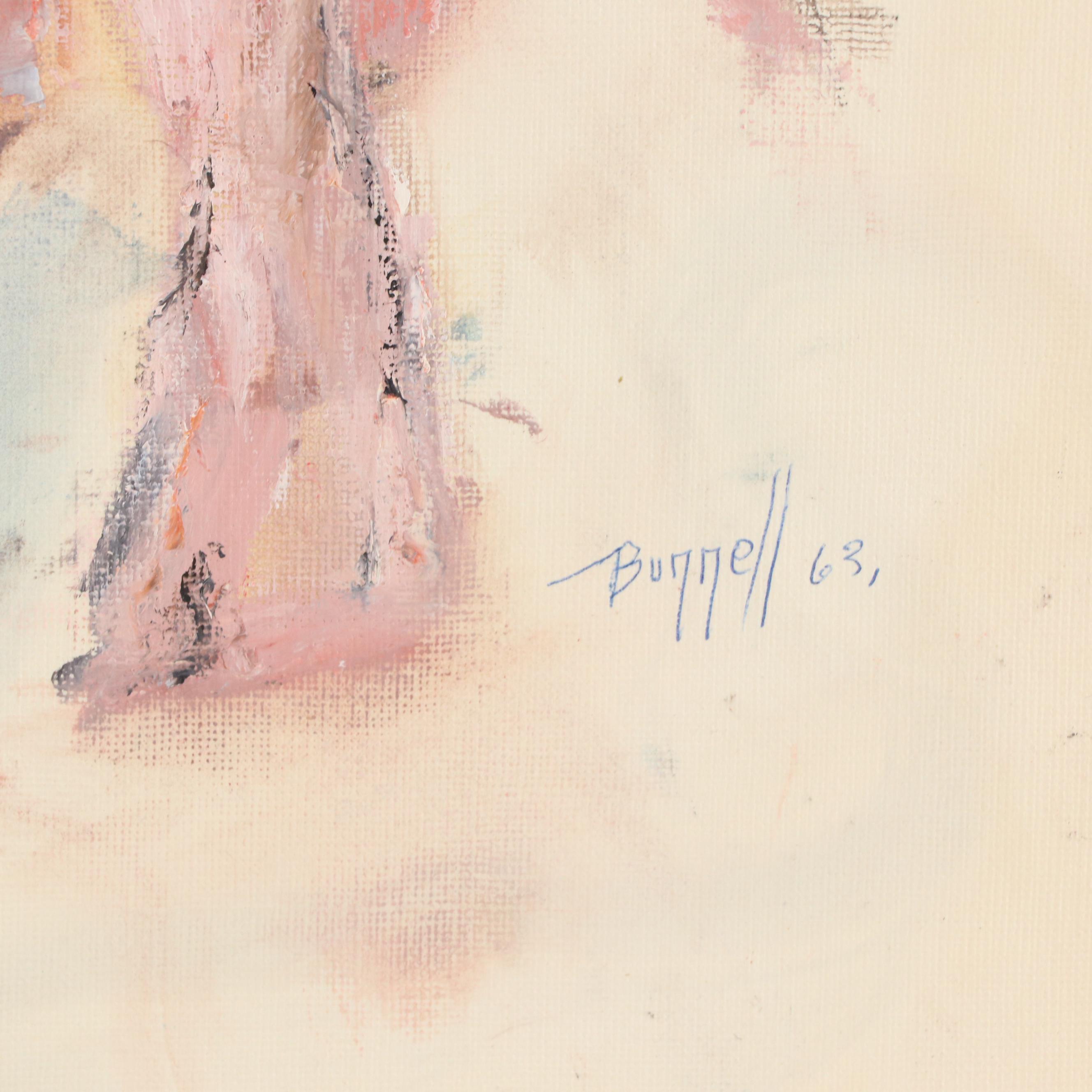 Charles Ragland Bunnell Figurative Oil Painting, 1963