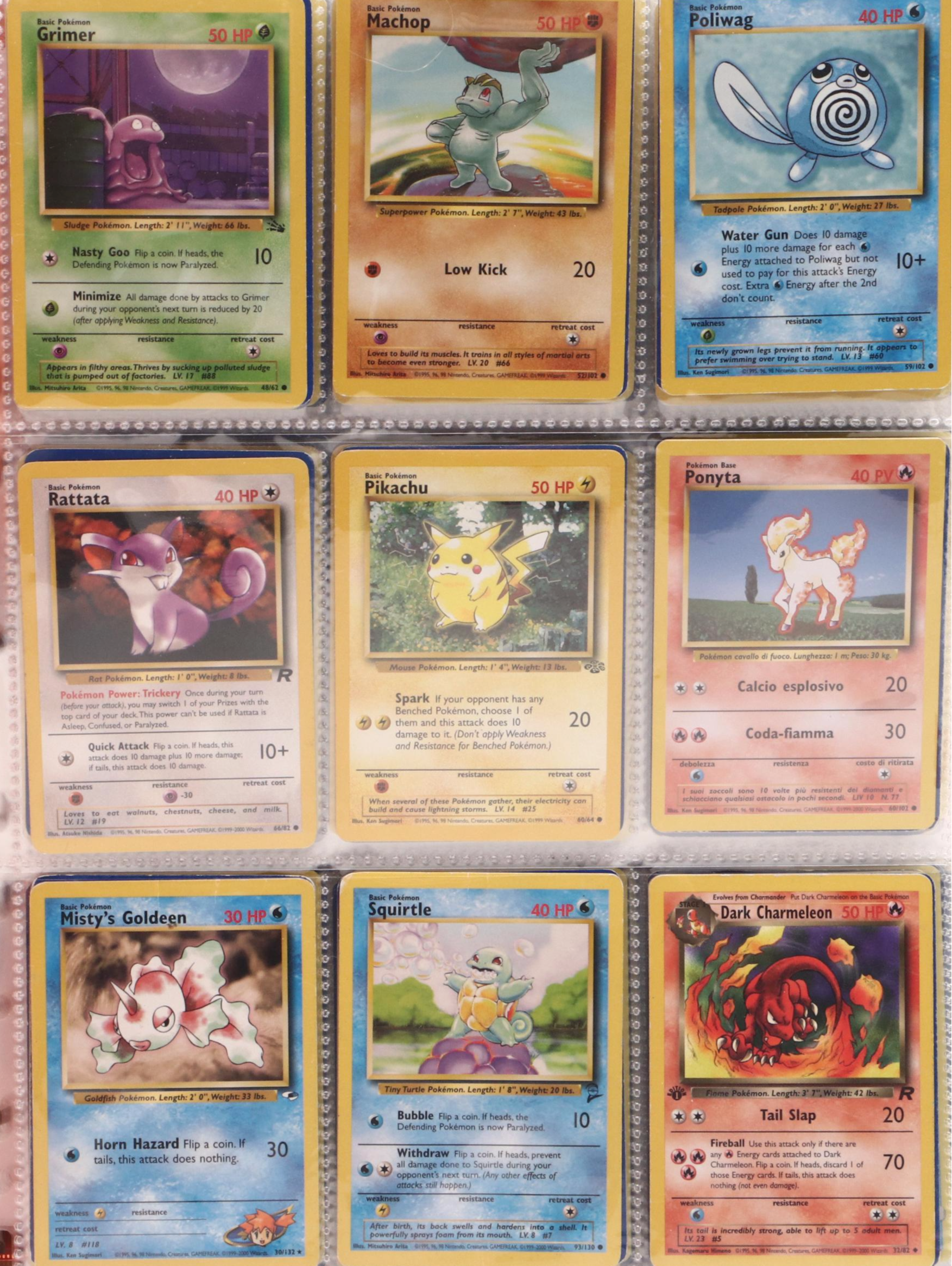 Pokémon Card Collection Featuring 1st Edition Dark Charmeleon and More