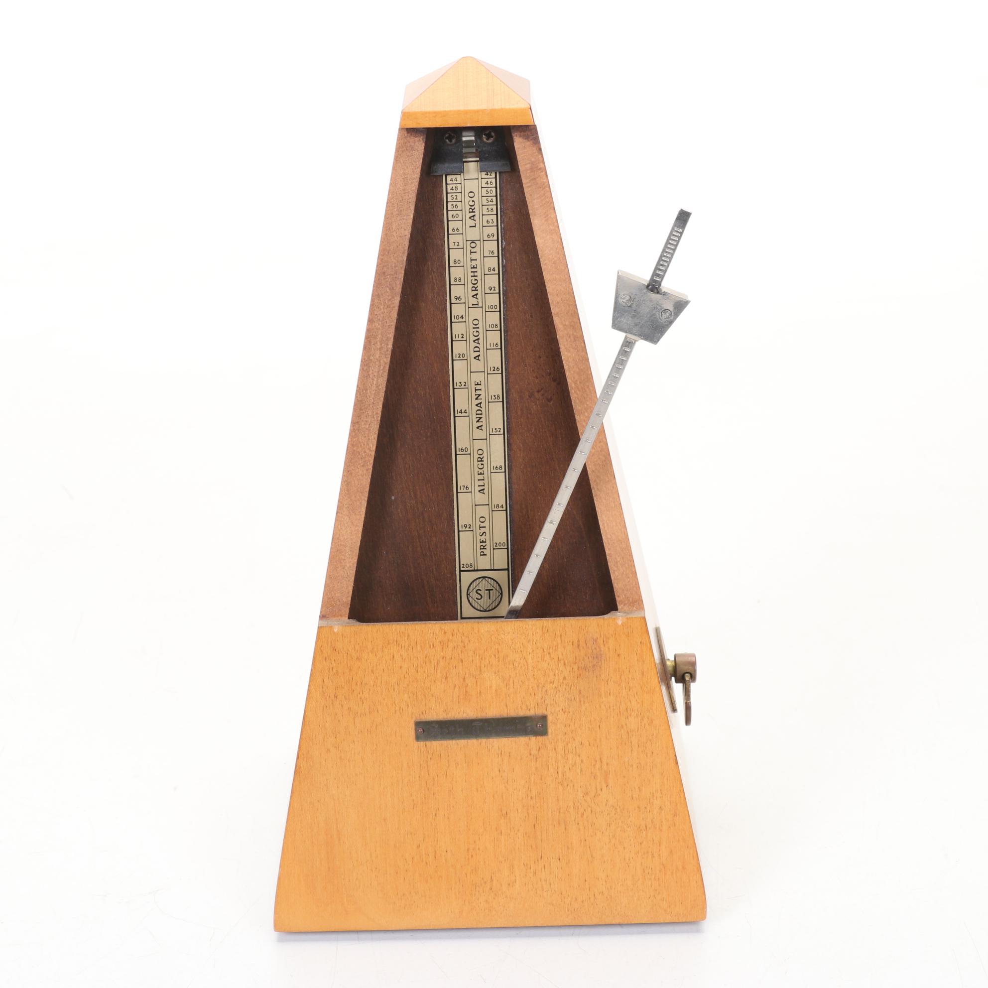 Seth Thomas de Maelzel #10 Metronome with Honey Maple Finish