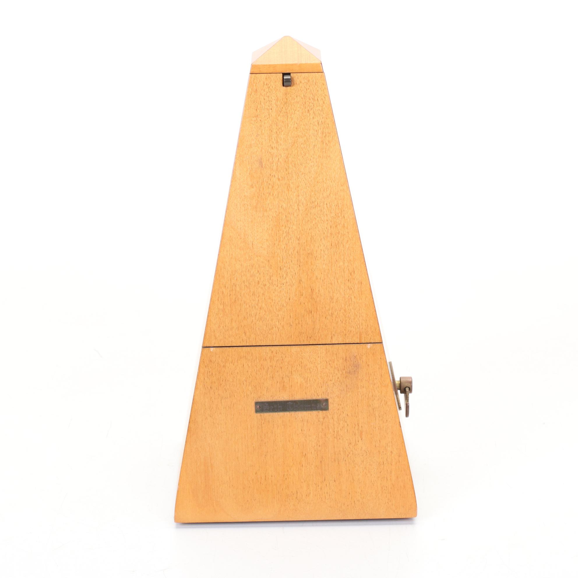 Seth Thomas de Maelzel #10 Metronome with Honey Maple Finish