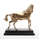 Mid Century Modern Style Brass Horse Figurine