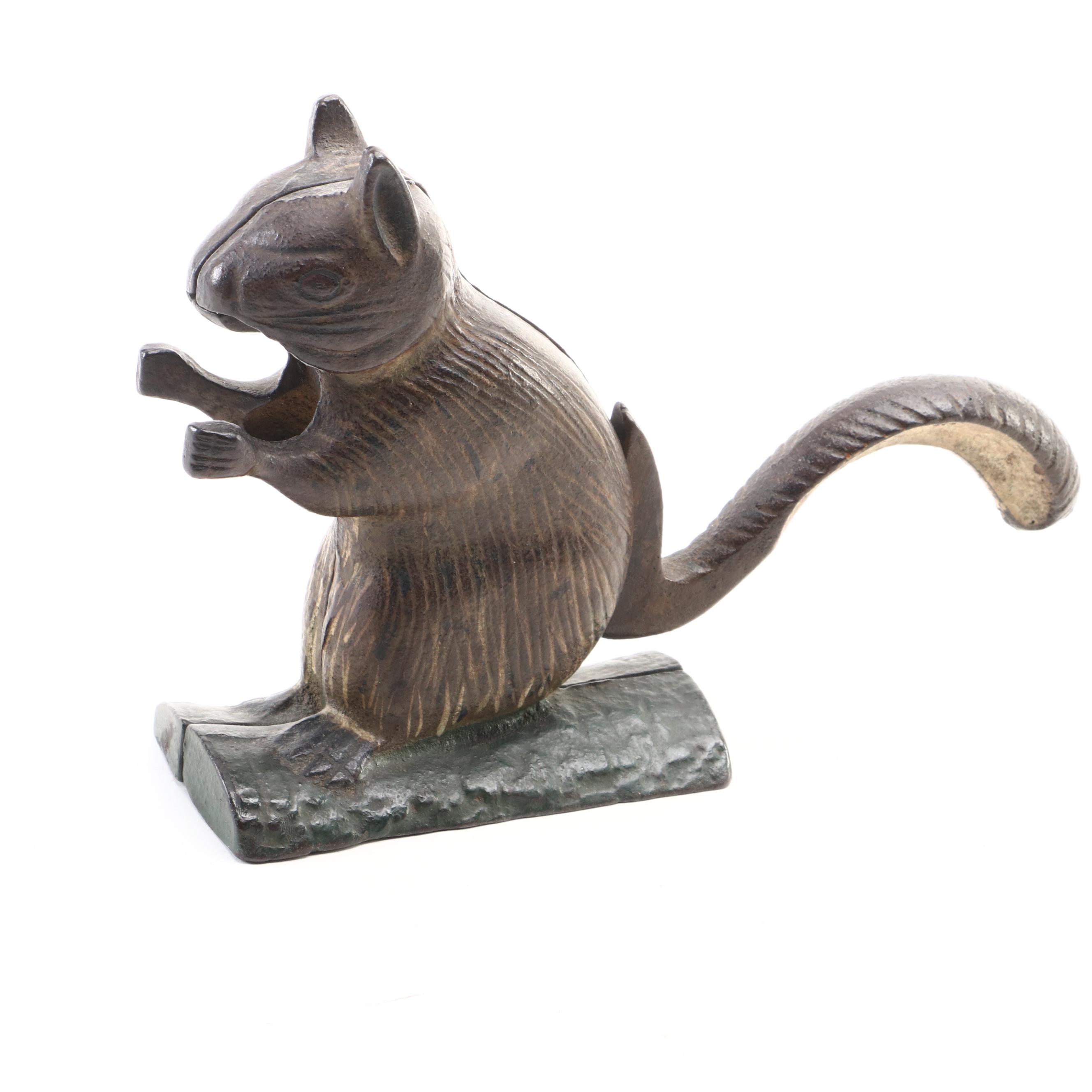 Cast Iron Squirrel Nutcracker