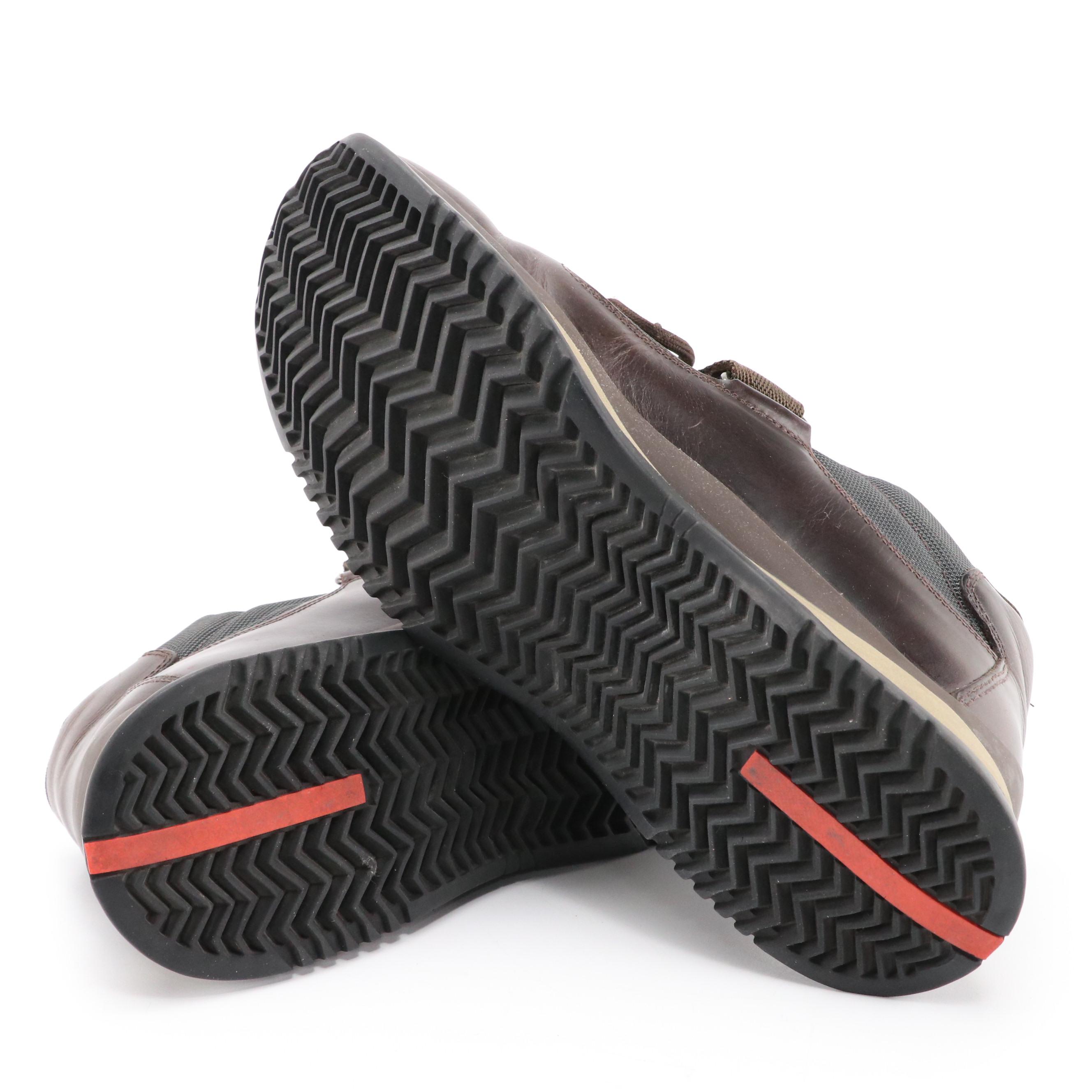 Men's Prada Sport Brown Leather America's Cup Hiking Boots, 1990s