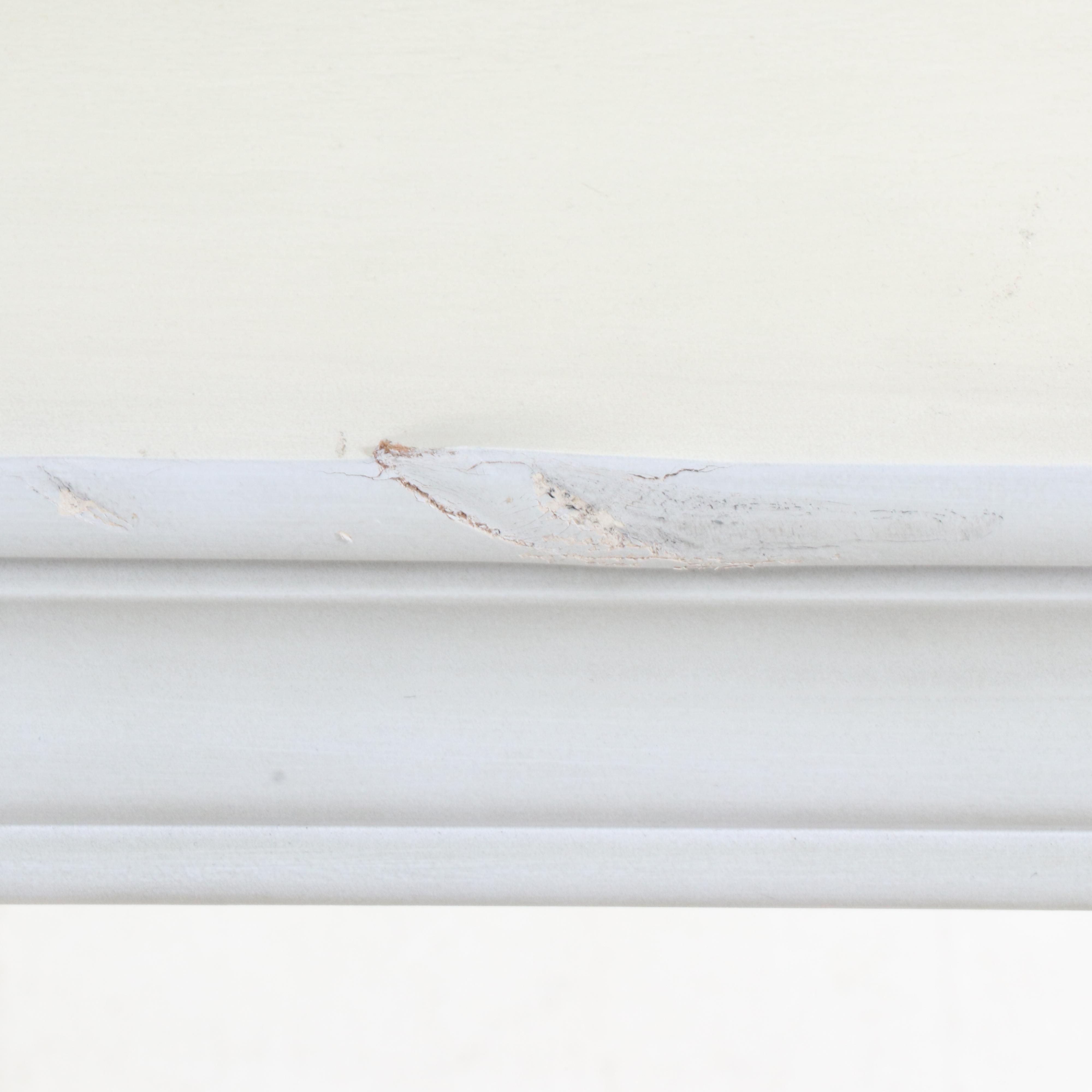 Classical Style Cream-Painted Two-Tier Console Table