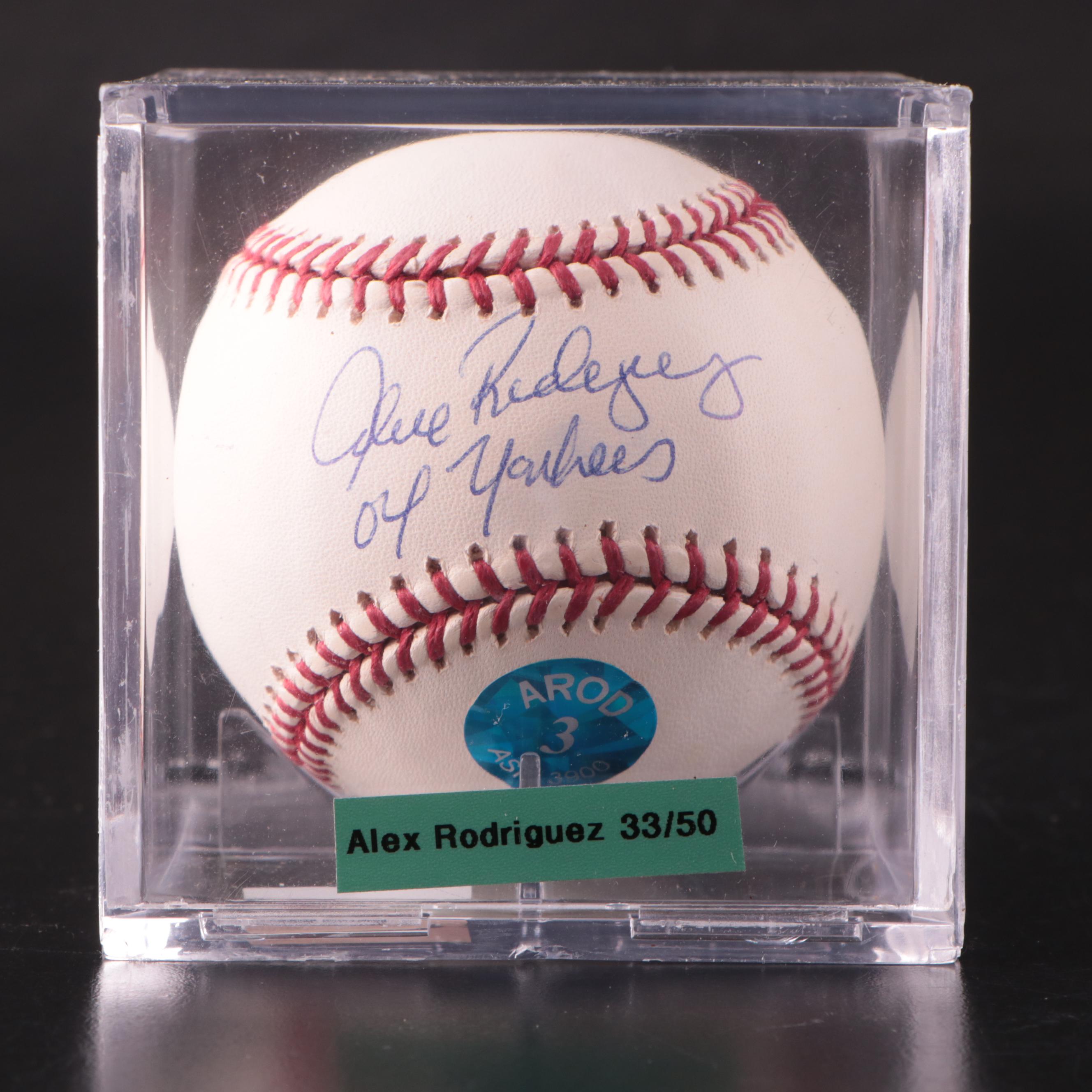 Alex Rodriguez, Gary Sheffield, and Robinson Canó Signed Rawlings Baseballs