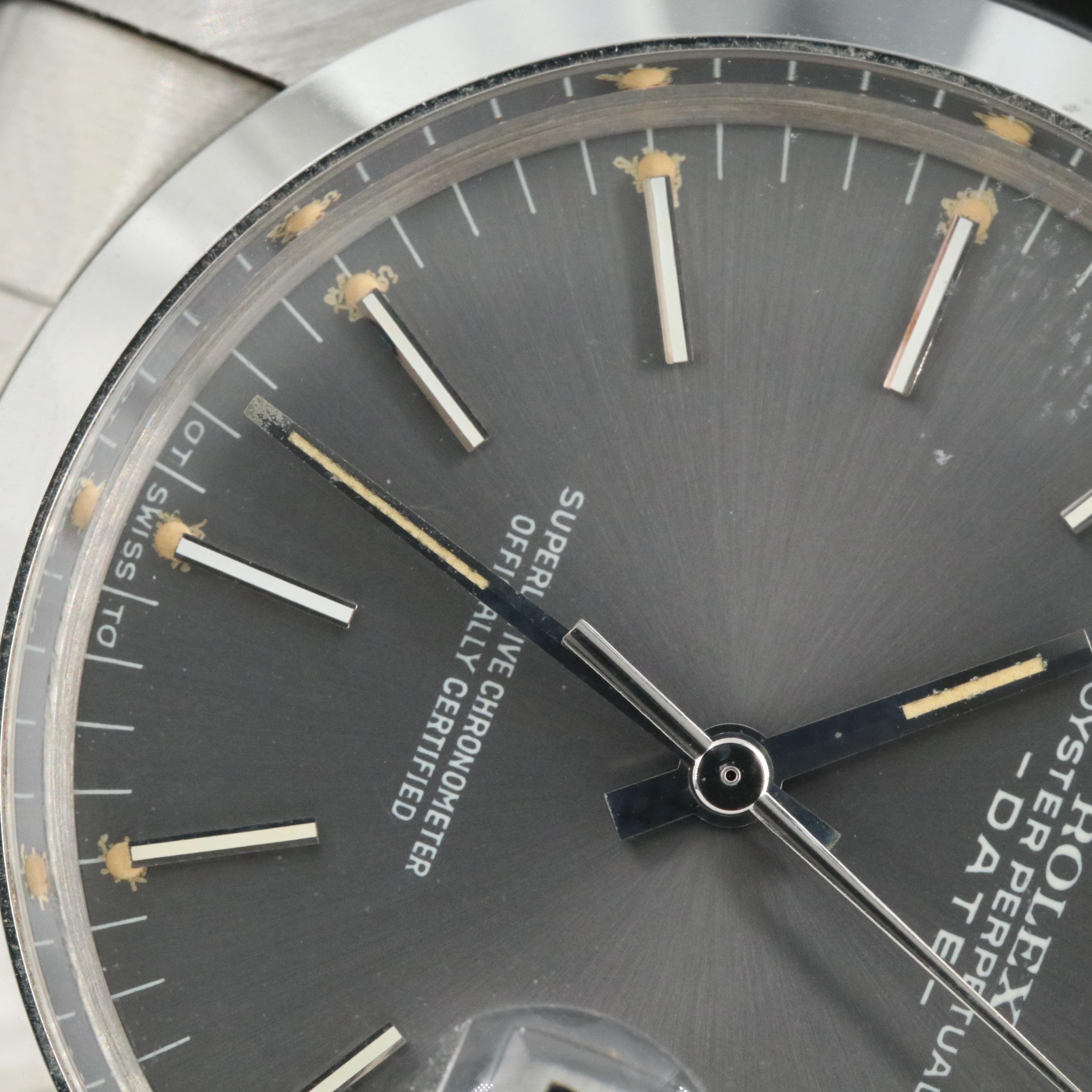 1975 Rolex Oyster Perpetual Date Stainless Steel Watch