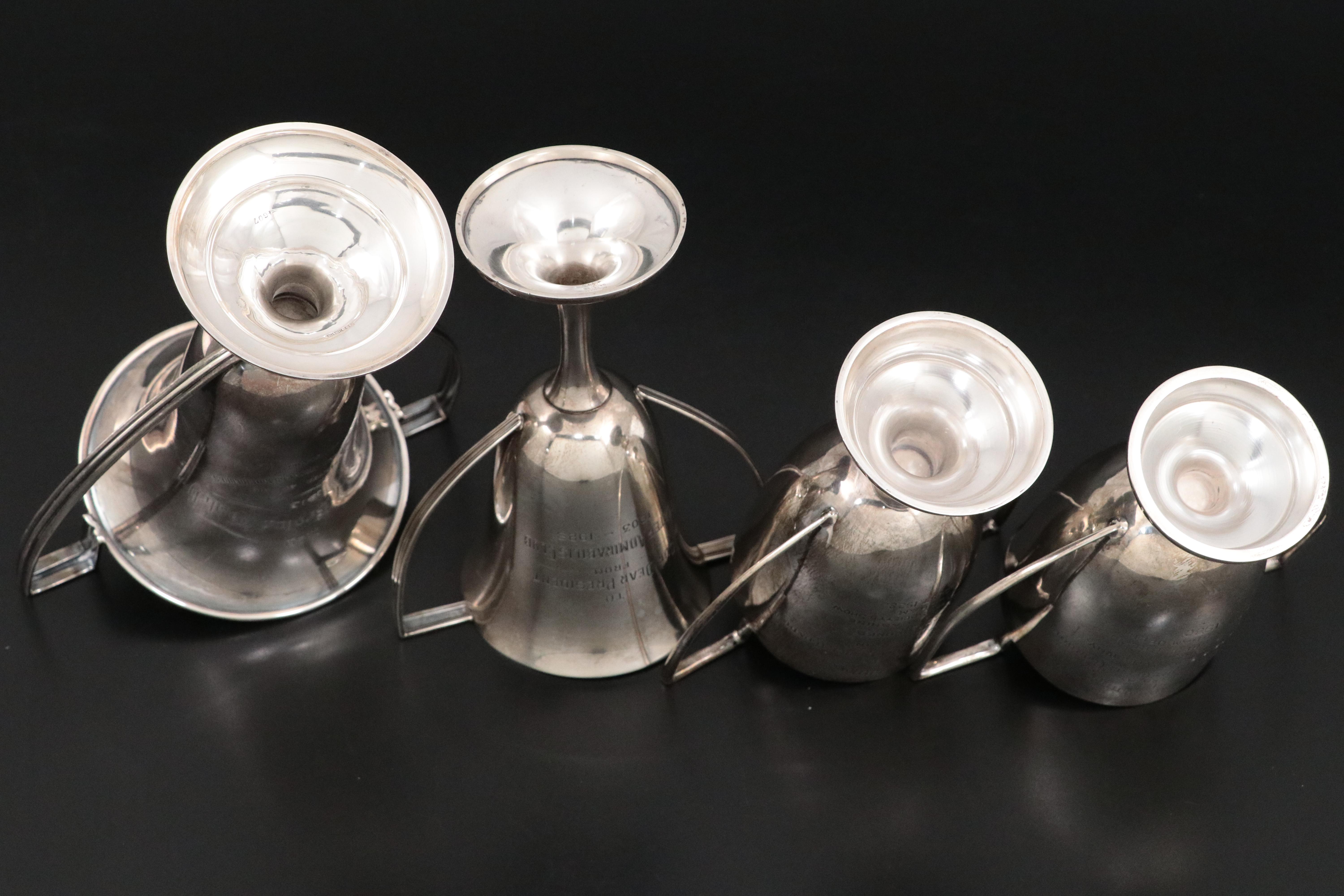 Sterling Silver Trophies Including for "Current Scones", Early 20th Century