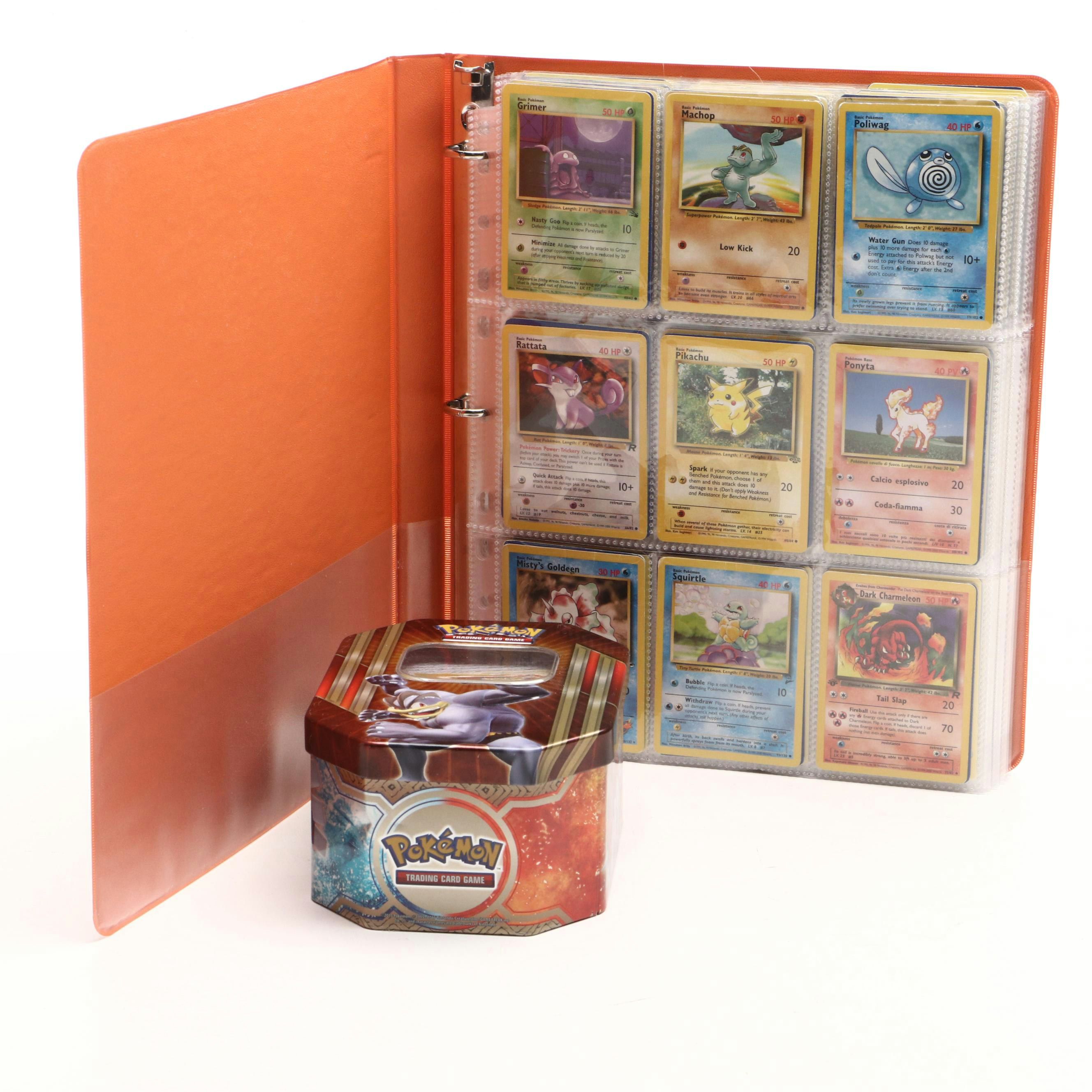 Pokémon Card Collection Featuring 1st Edition Dark Charmeleon and More