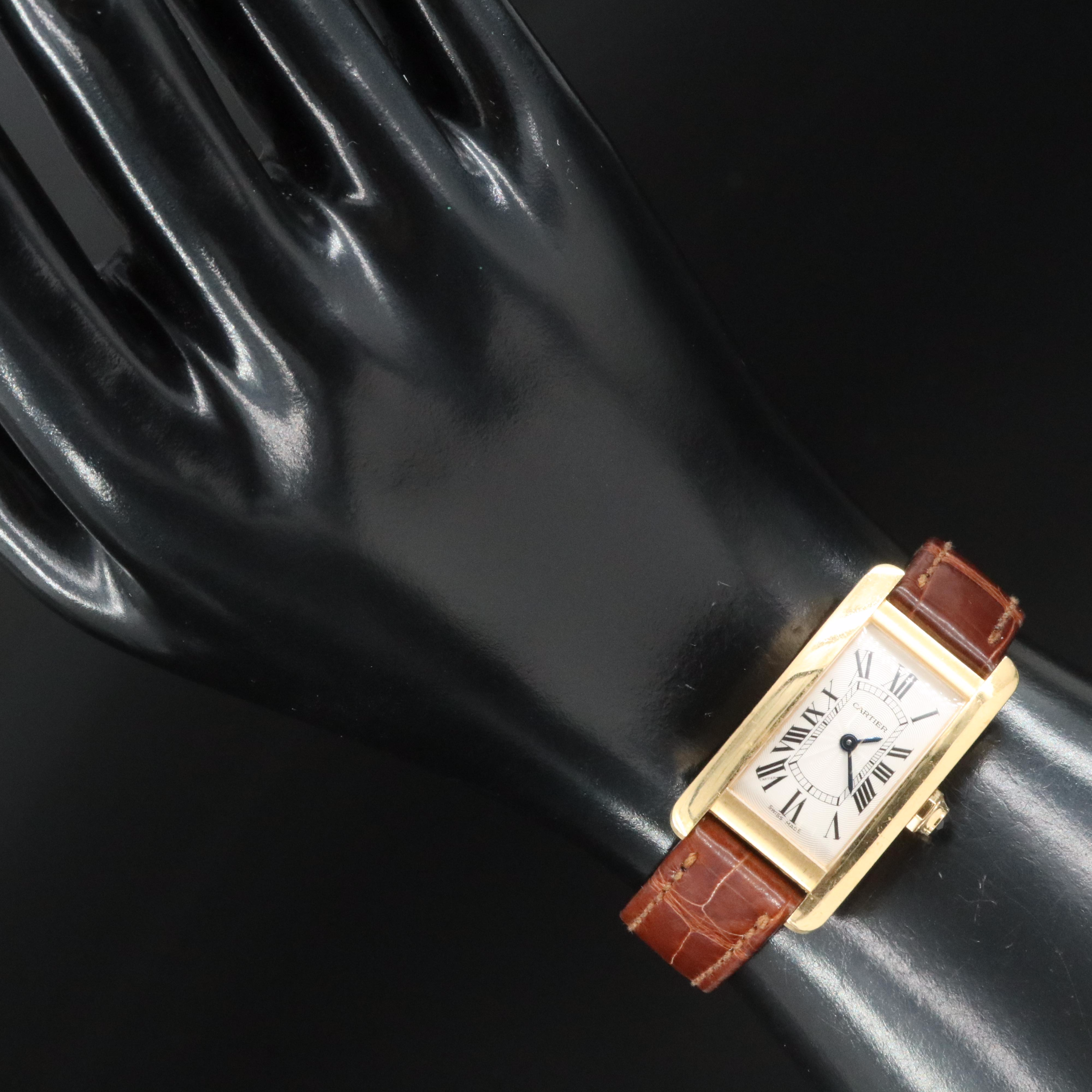 Cartier Tank Americaine 18K Gold Watch