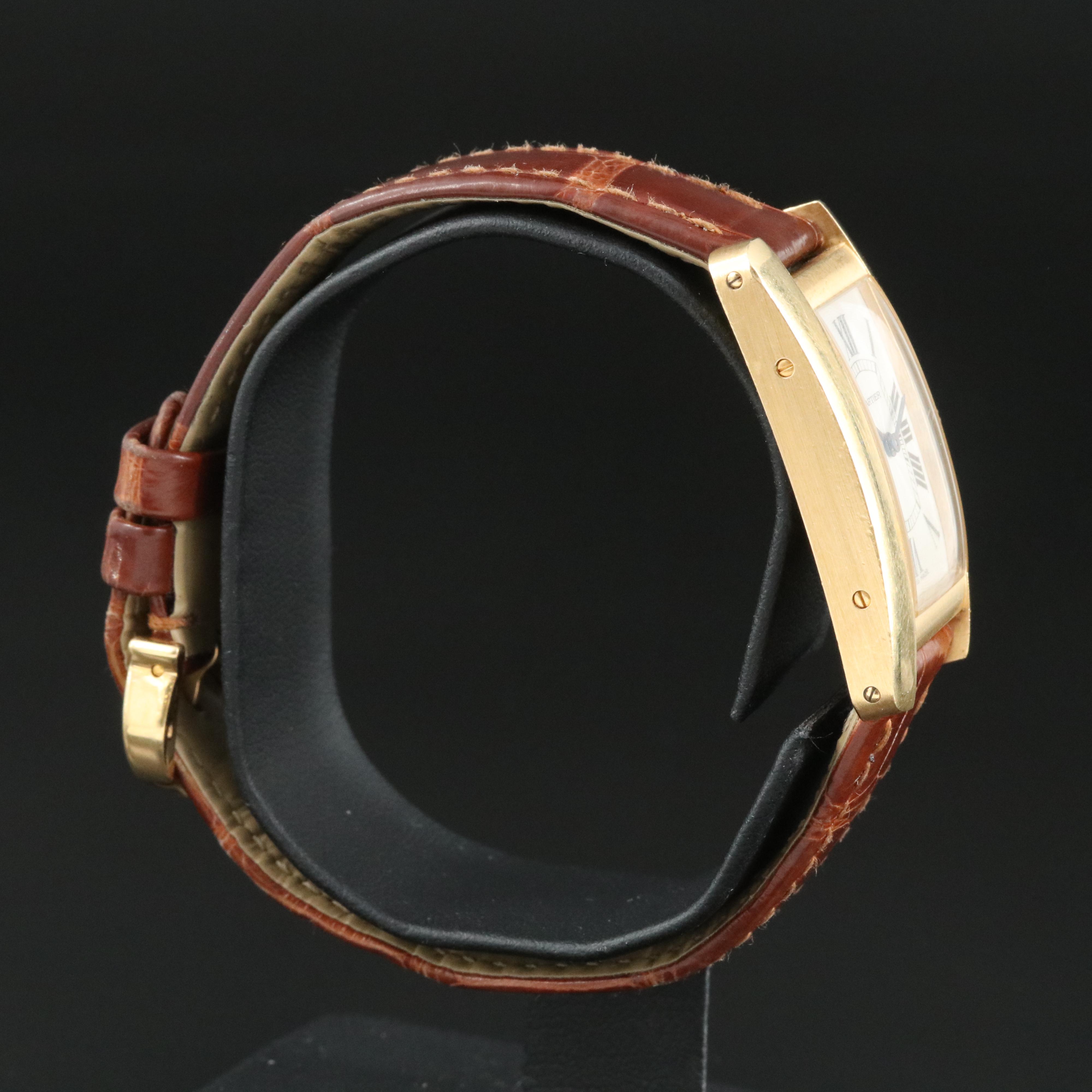 Cartier Tank Americaine 18K Gold Watch