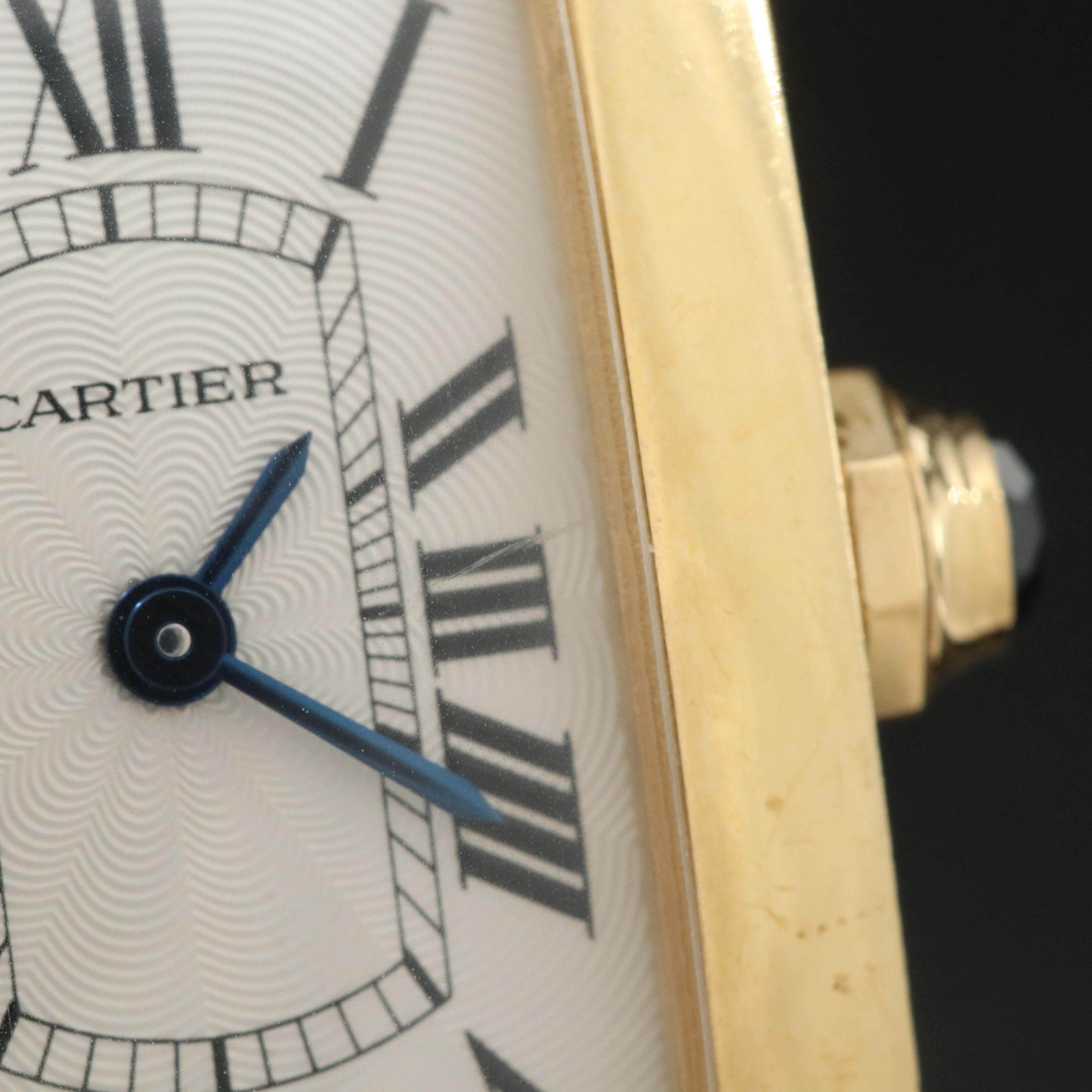 Cartier Tank Americaine 18K Gold Watch