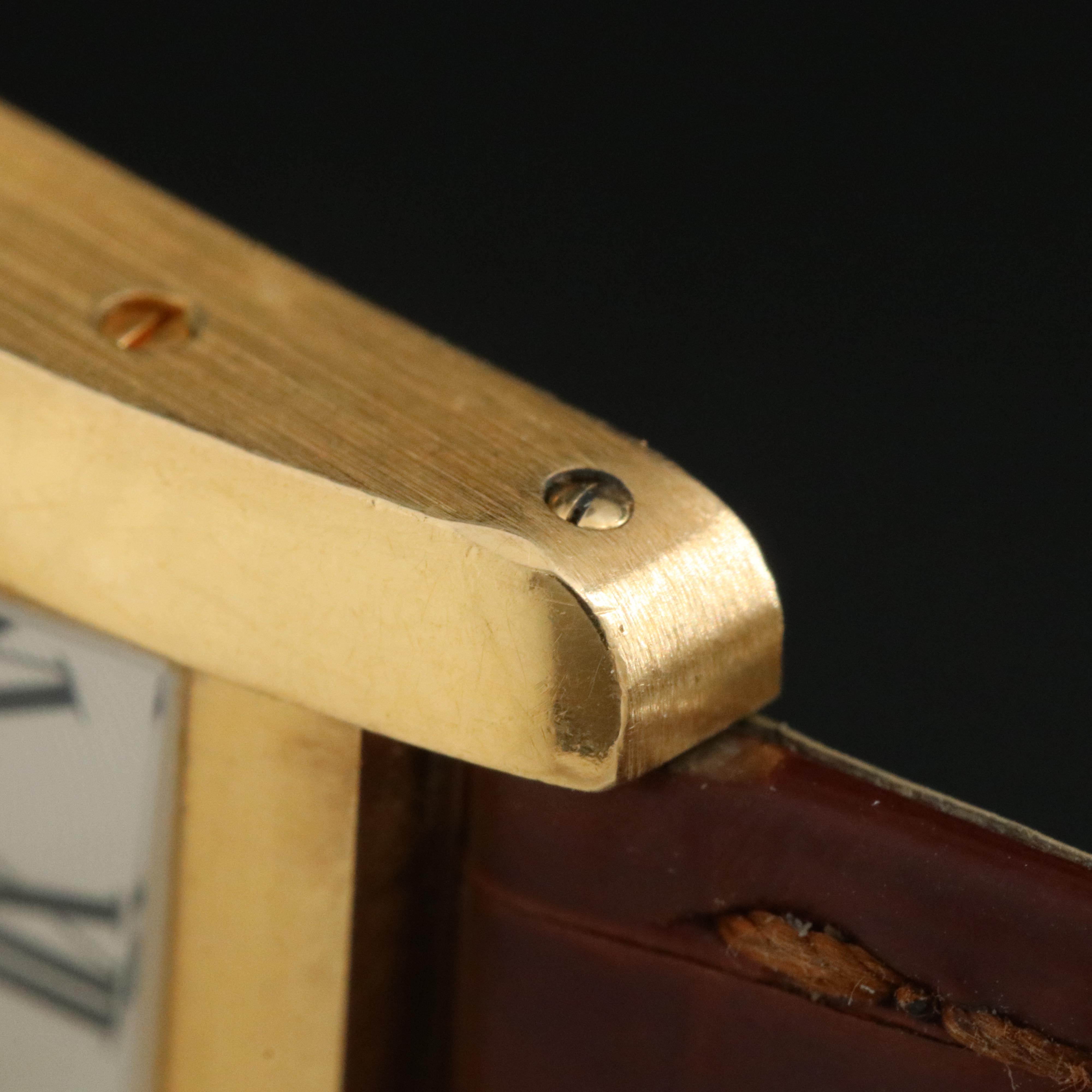 Cartier Tank Americaine 18K Gold Watch