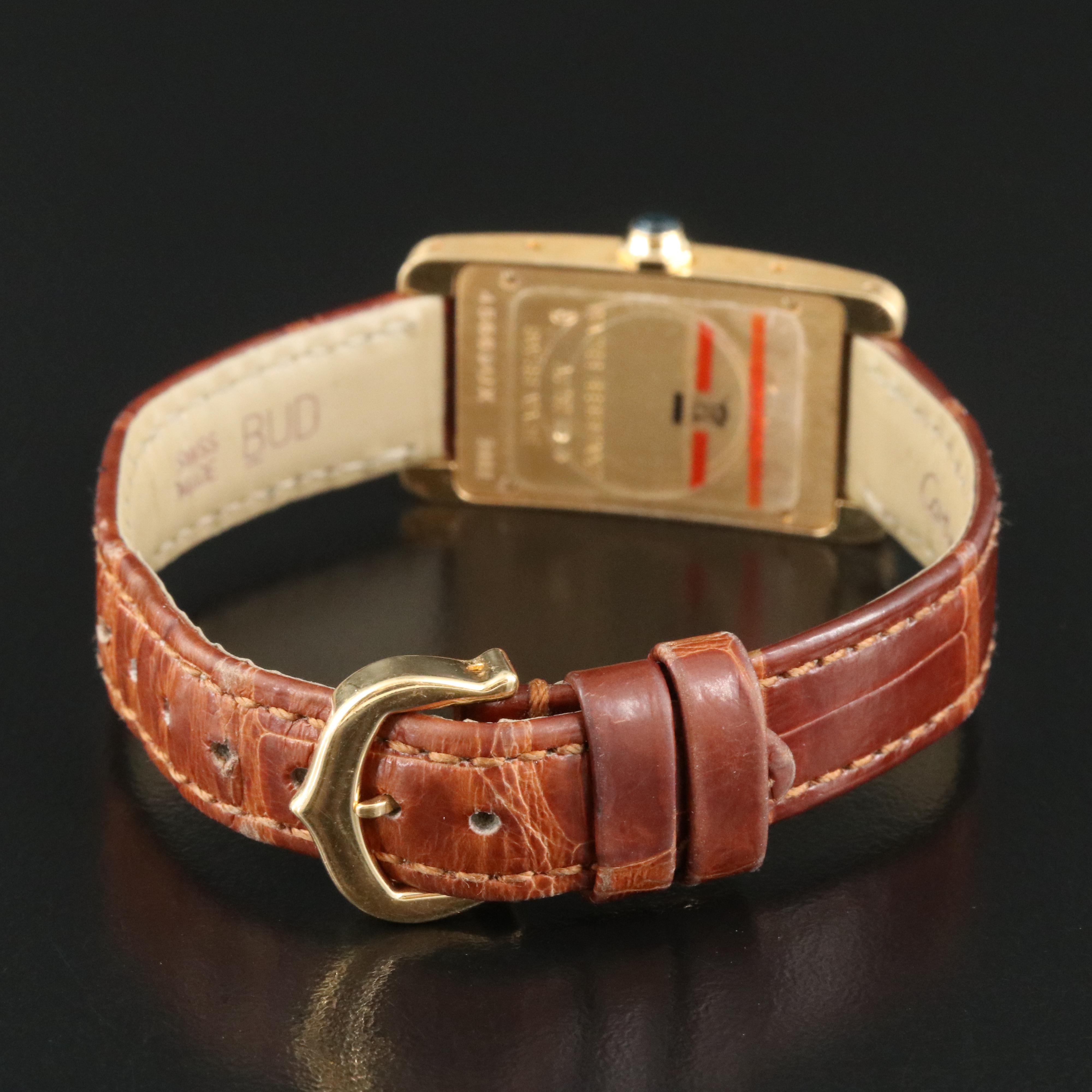 Cartier Tank Americaine 18K Gold Watch