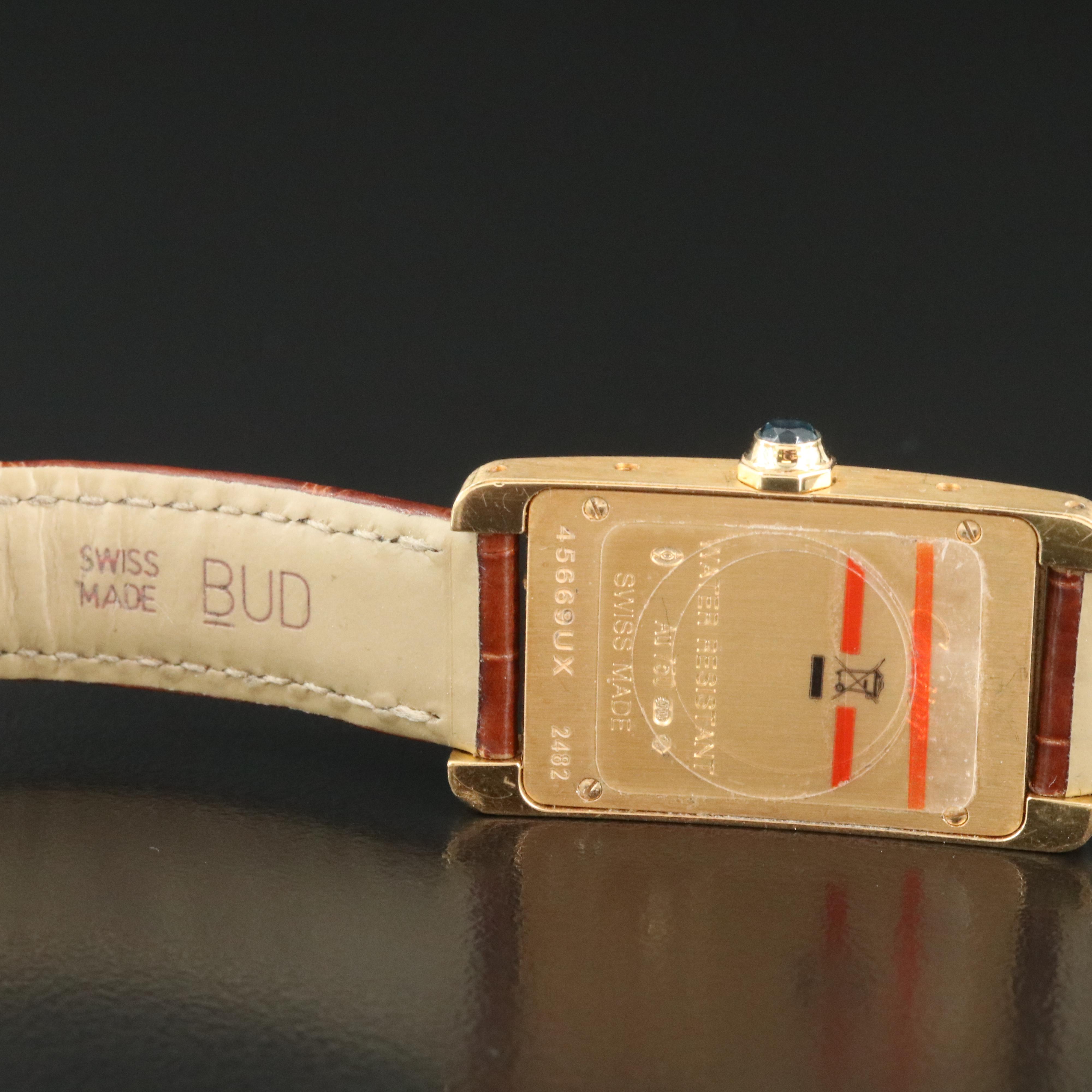 Cartier Tank Americaine 18K Gold Watch