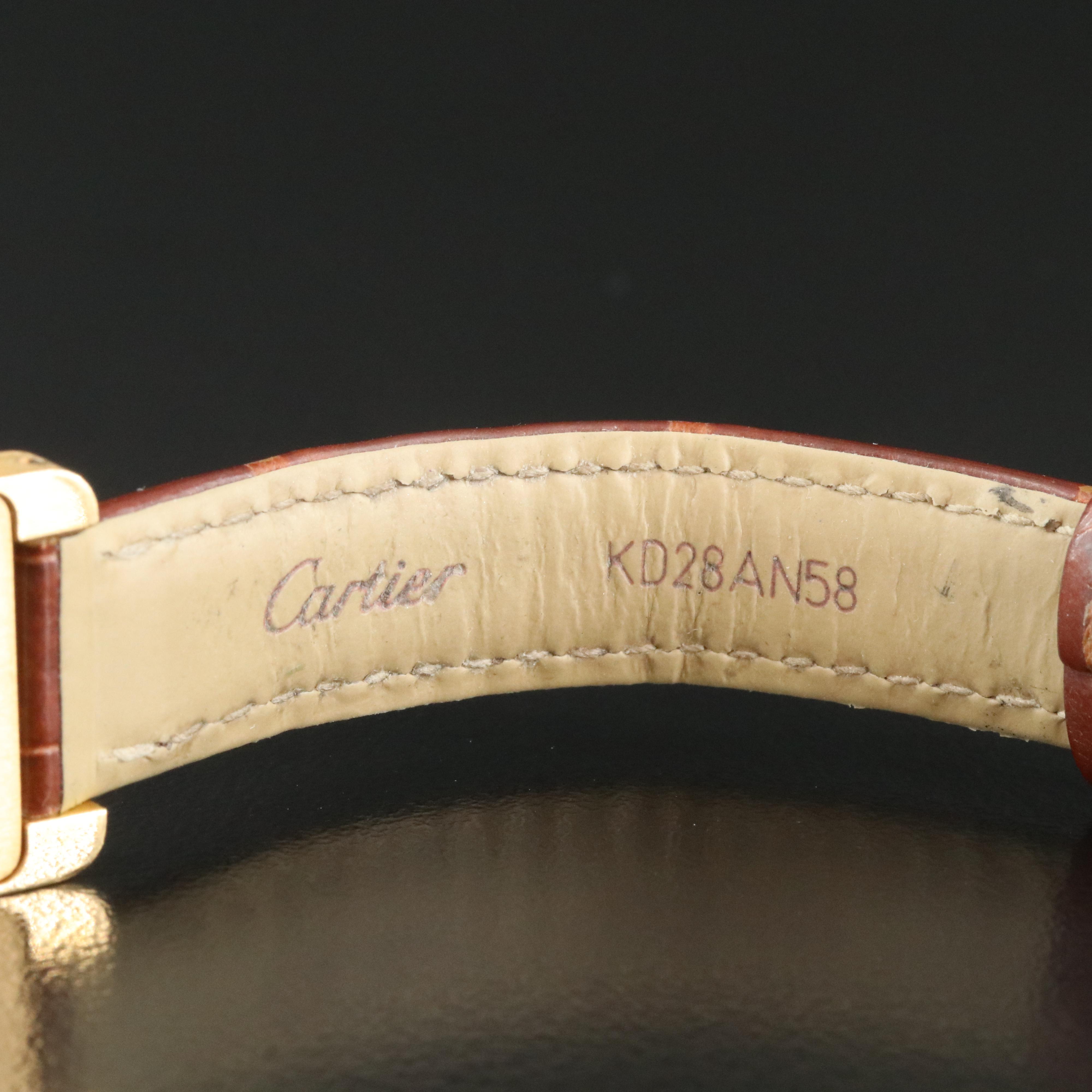 Cartier Tank Americaine 18K Gold Watch