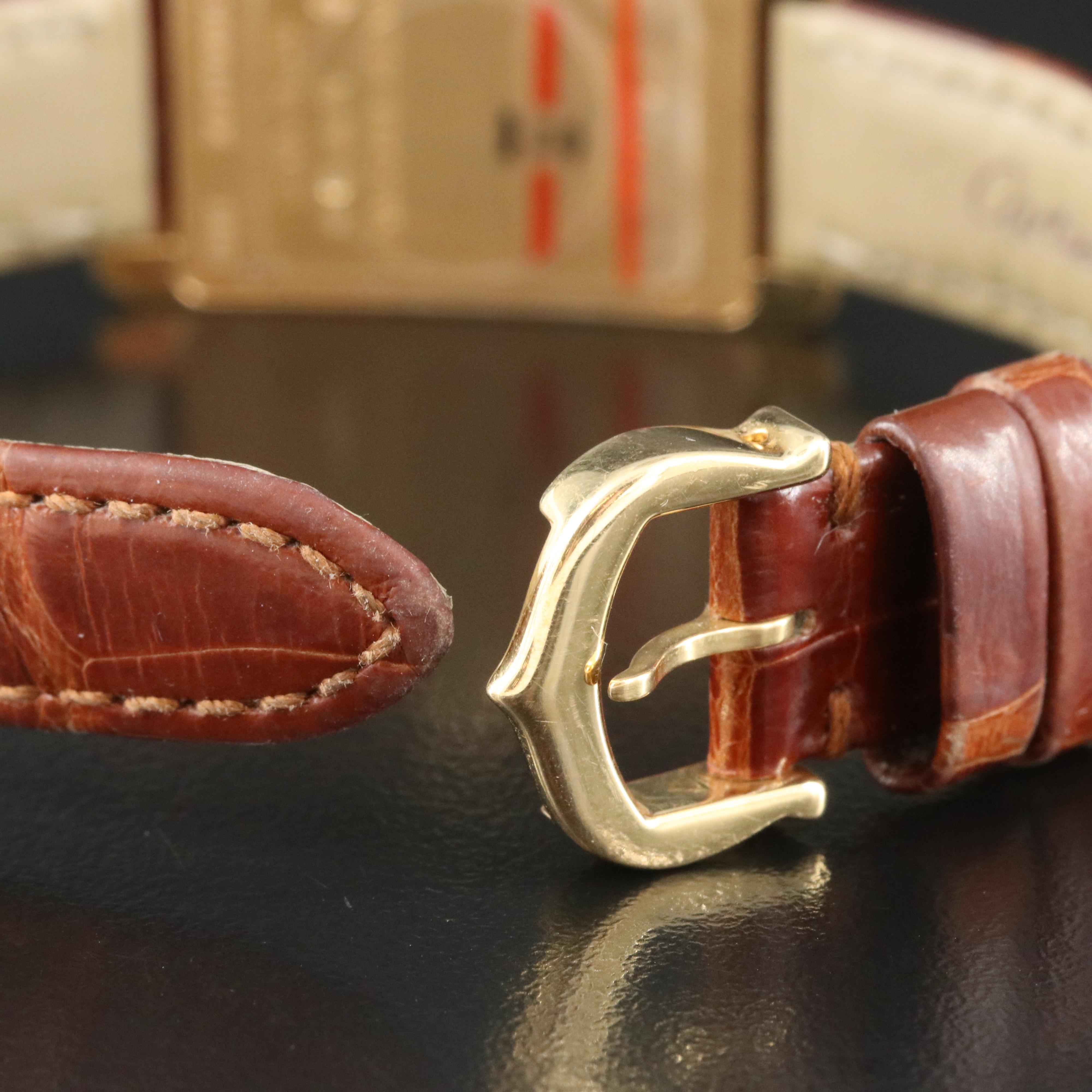 Cartier Tank Americaine 18K Gold Watch