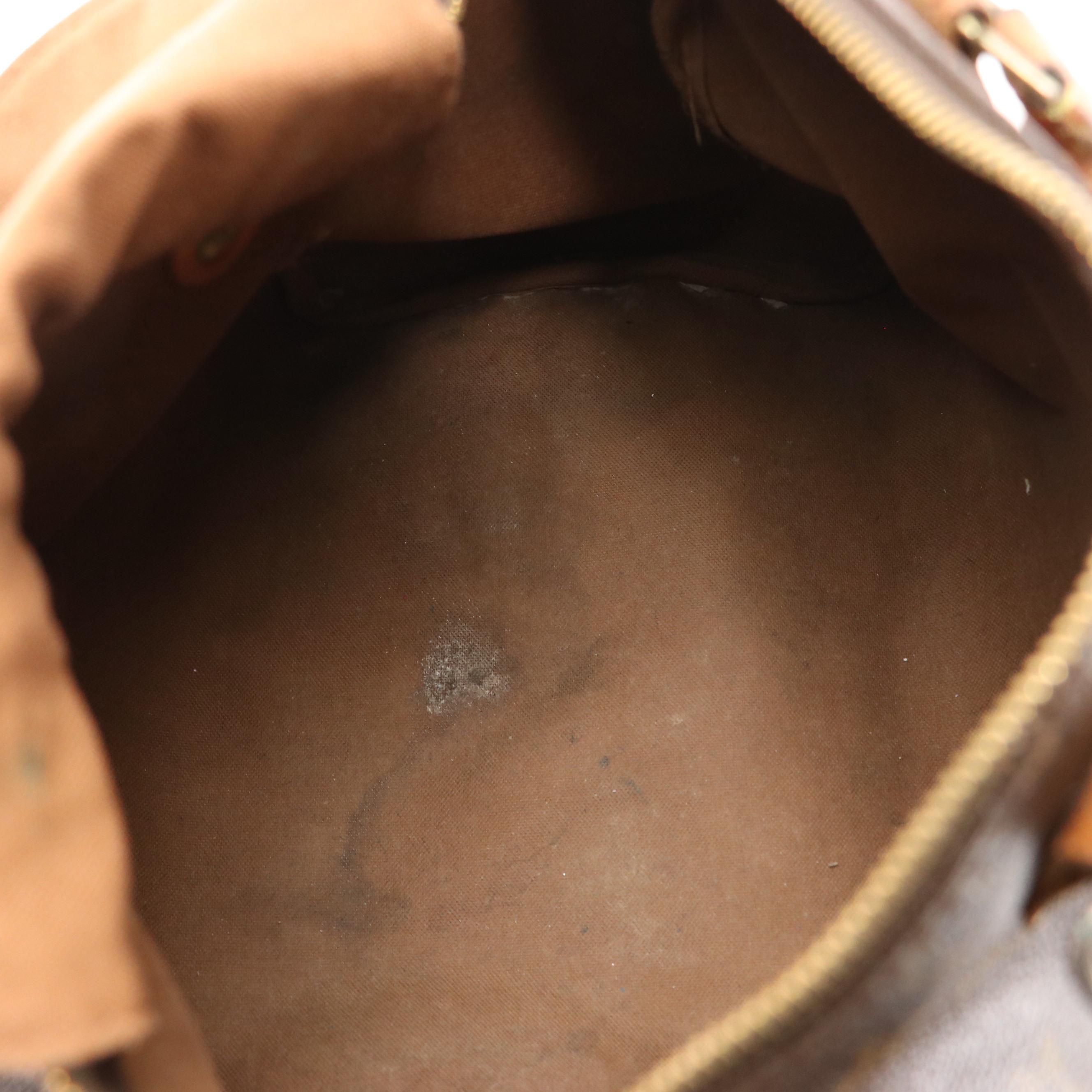 Louis Vuitton Speedy 30 Handbag in Brown Monogram Coated Canvas