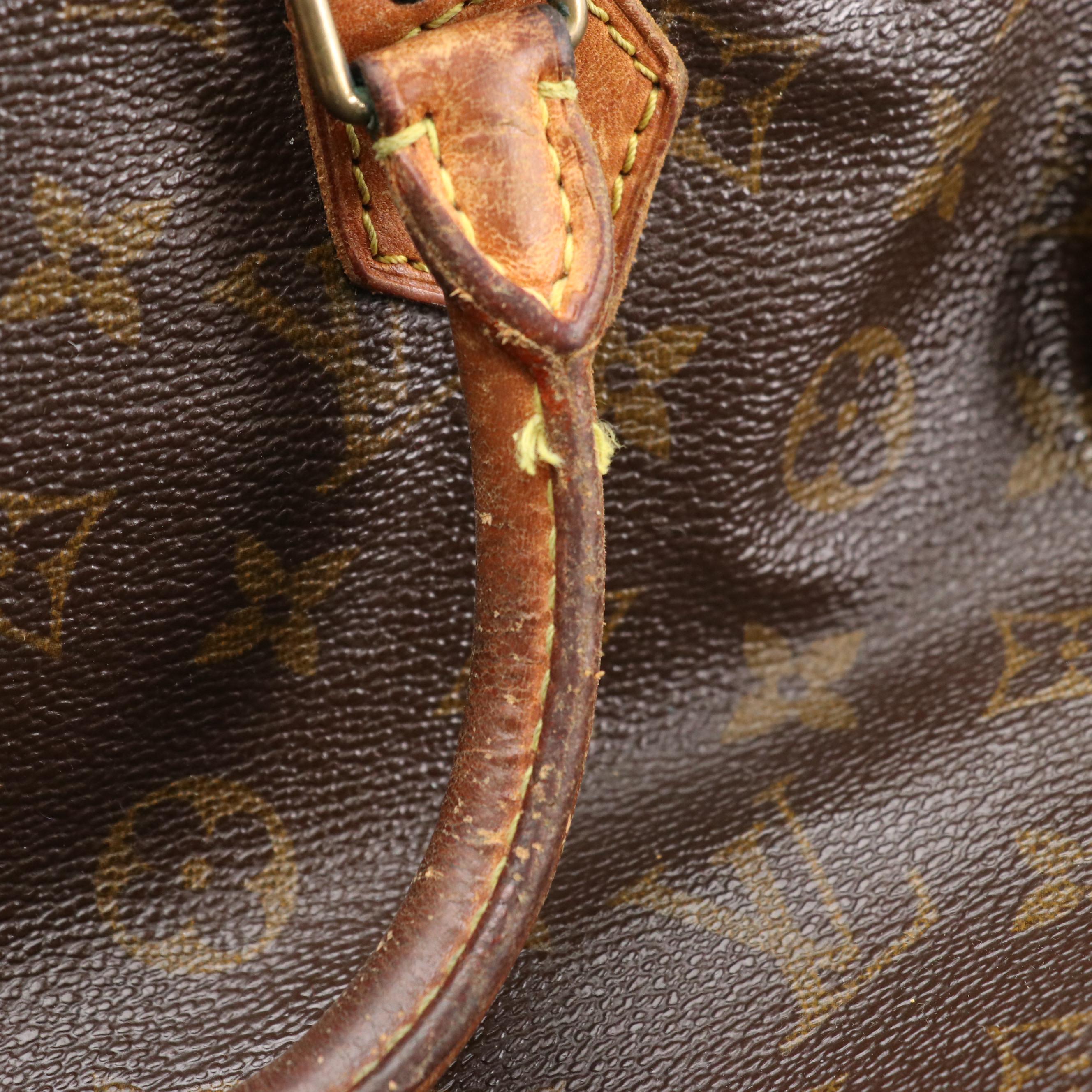 Louis Vuitton Speedy 30 Handbag in Brown Monogram Coated Canvas