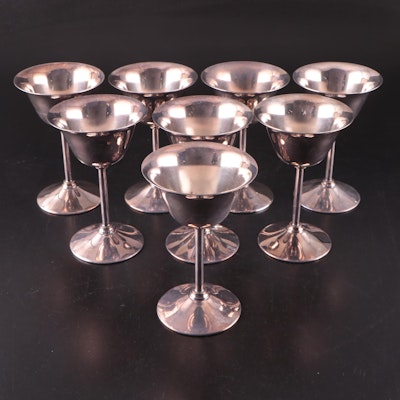 Bernard Rice's Sons Inc. Silver Plate Cocktail Glasses