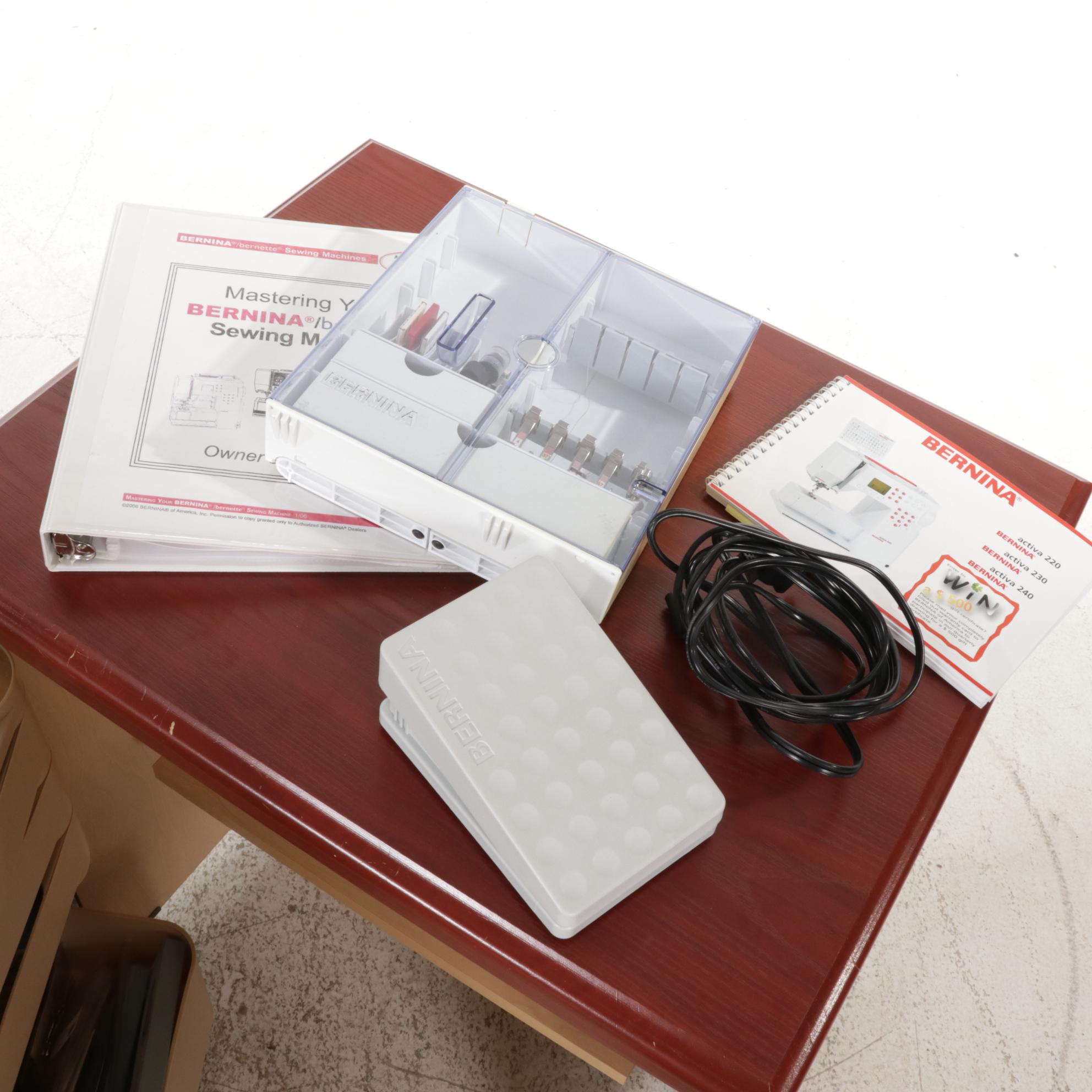 Bernina Activa 230 "Patchwork Edition" Sewing Machine in Horn Cabinet