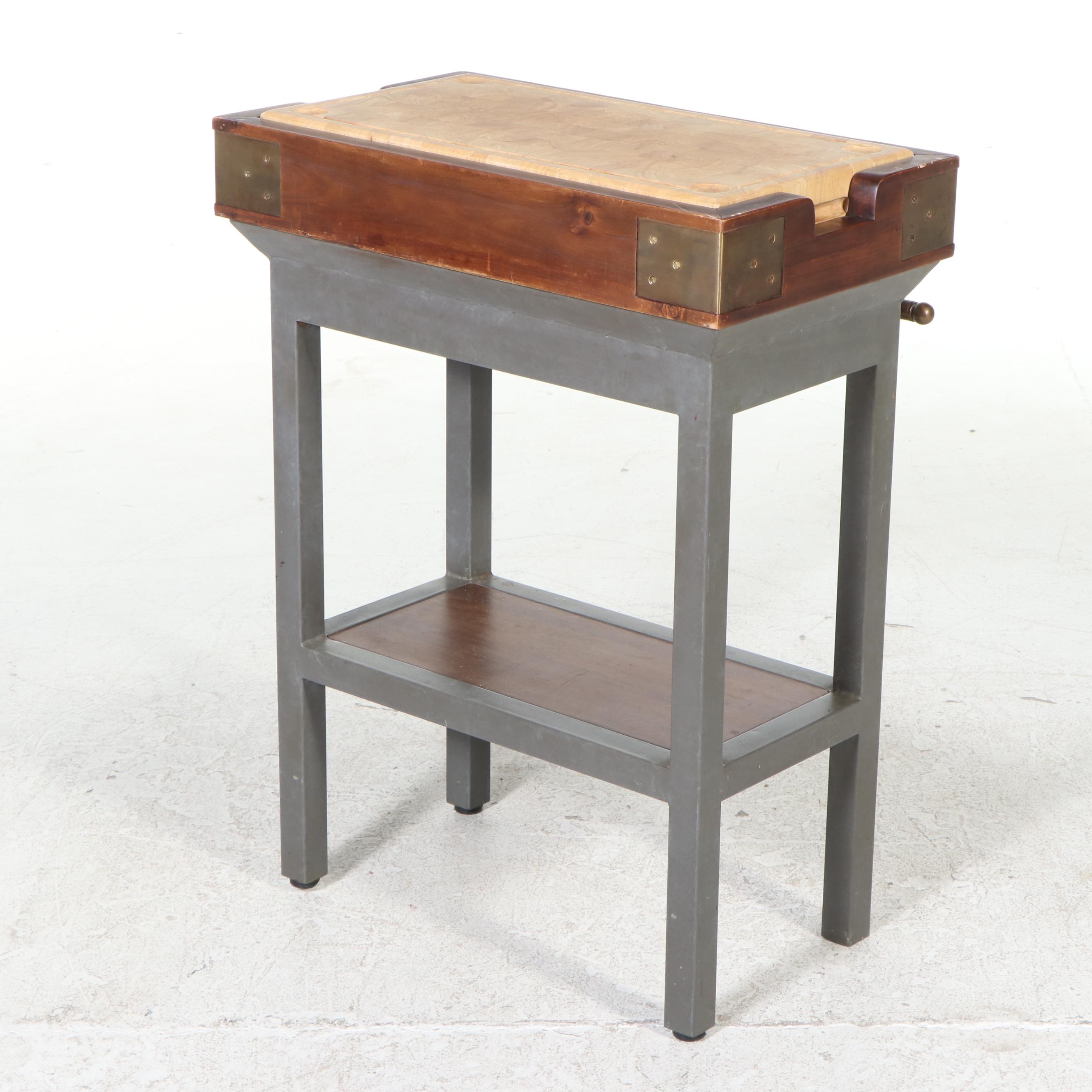 Williams Sonoma "French Chef's" Kitchen Island with Removable Butchers Block