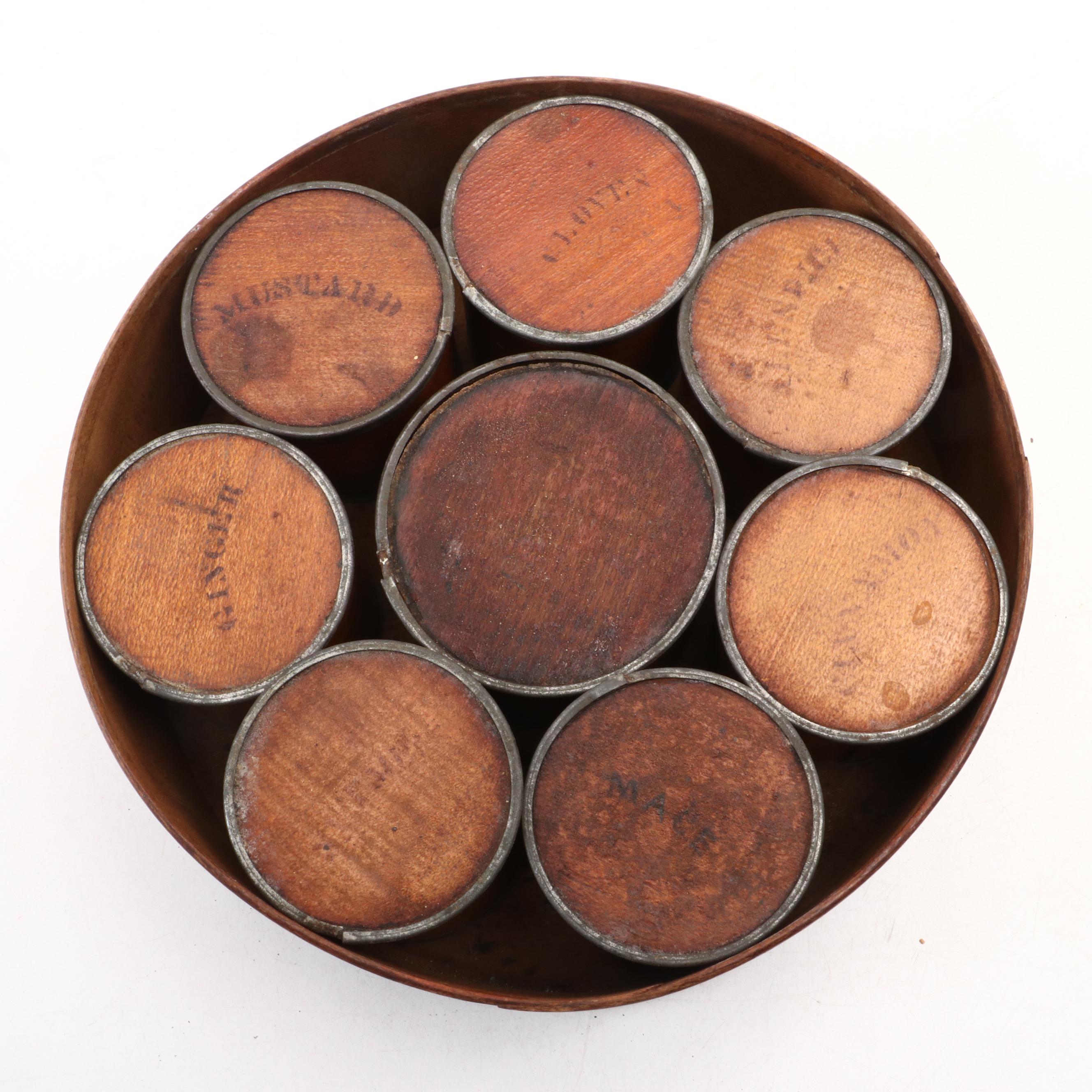 Victorian Bentwood Spice Box, Mid to Late 19th Century